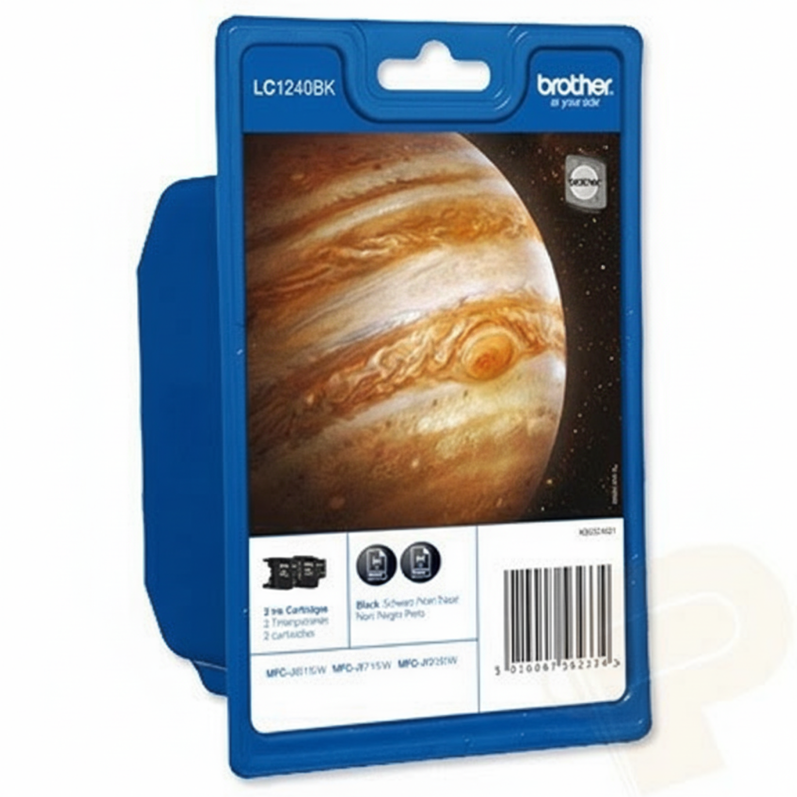 Original OEM Ink Cartridges Brother LC-1240 BK (LC1240BKBP2) (Black) (2-pack)