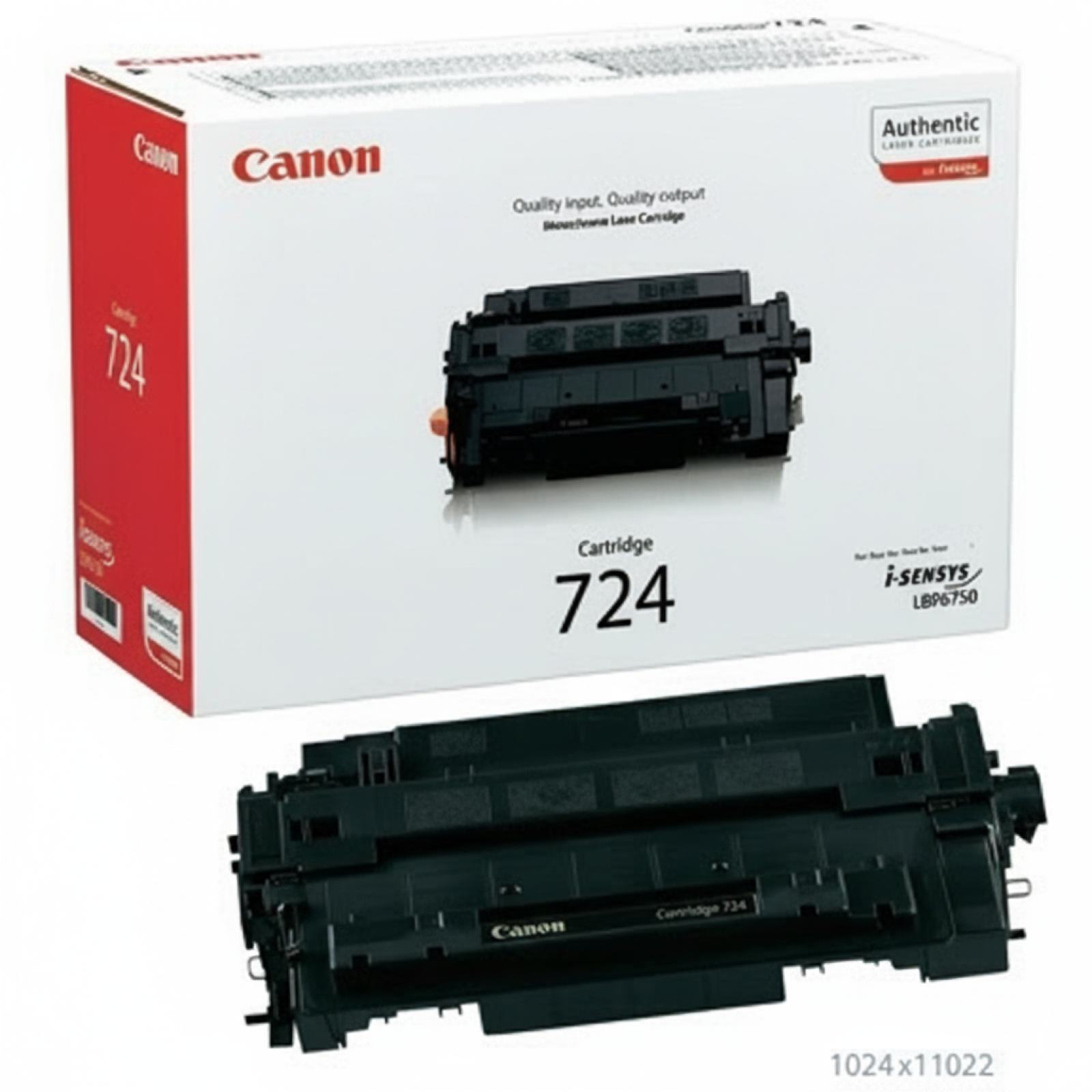 Original OEM Toner Canon CRG-724 (3481B002AA) (Black)