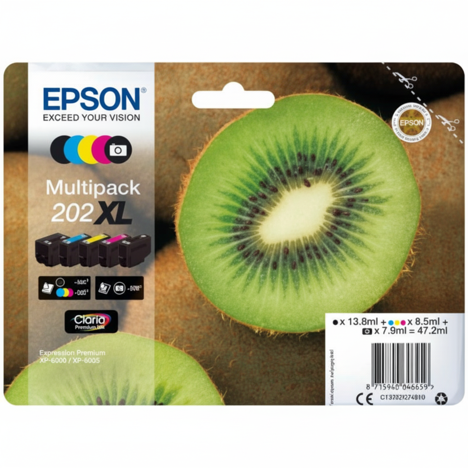 Original OEM Ink Cartridges Epson 202 XL (C13T02G74010) (multi pack)