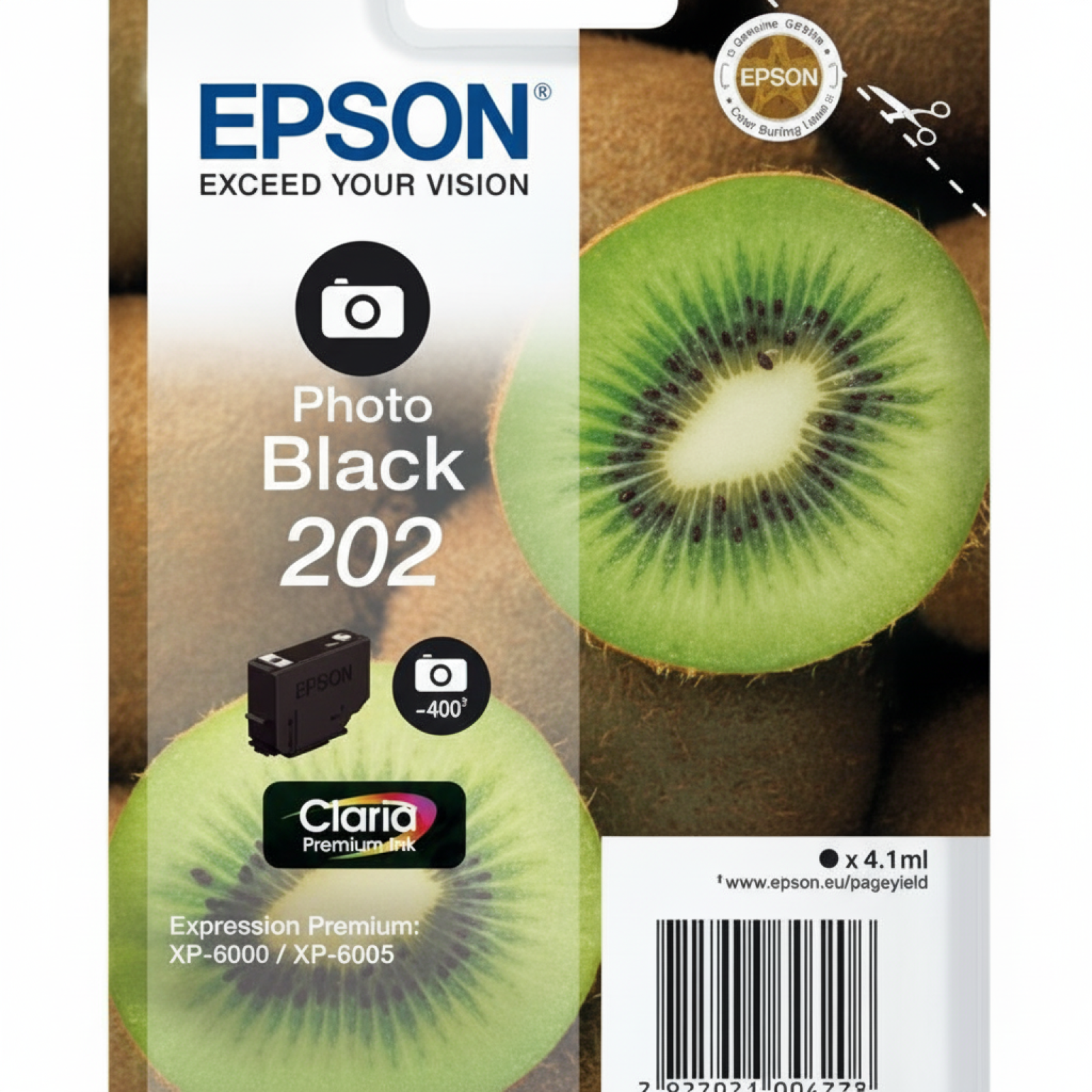 Original OEM Ink Cartridge Epson 202 (C13T02F14010) (Black Photo)
