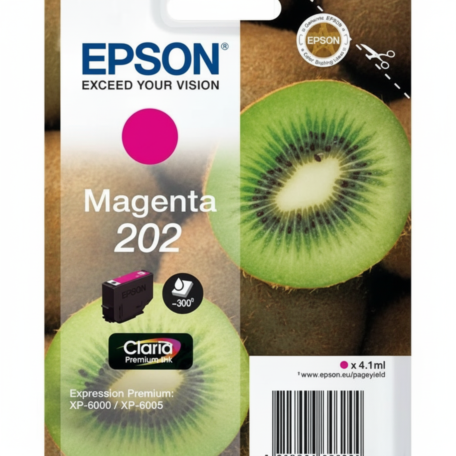 Original OEM Ink Cartridge Epson 202 (C13T02F34010) (Magenta)