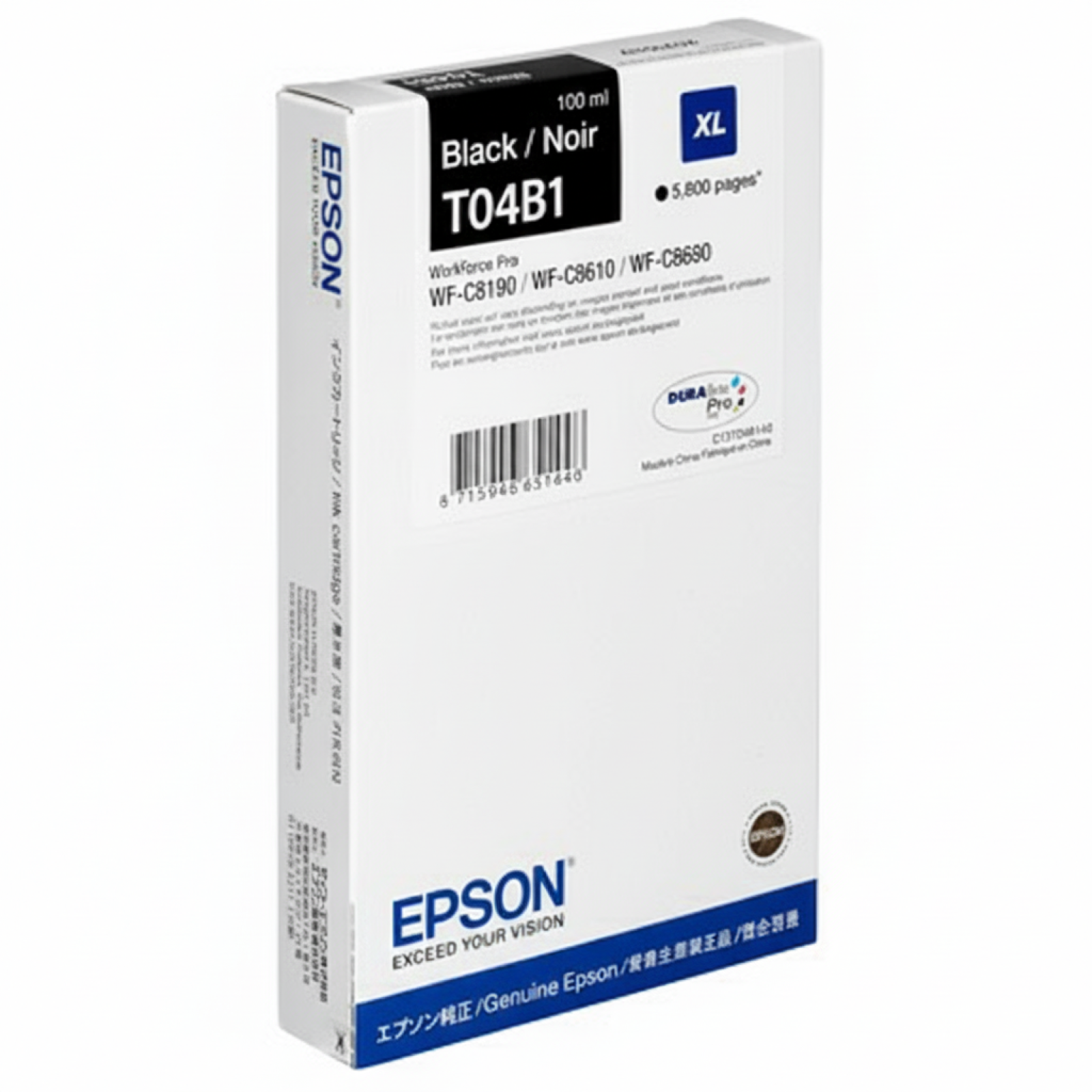 Original OEM Ink Cartridge Epson T04B1 XL (C13T04B140) (Black)