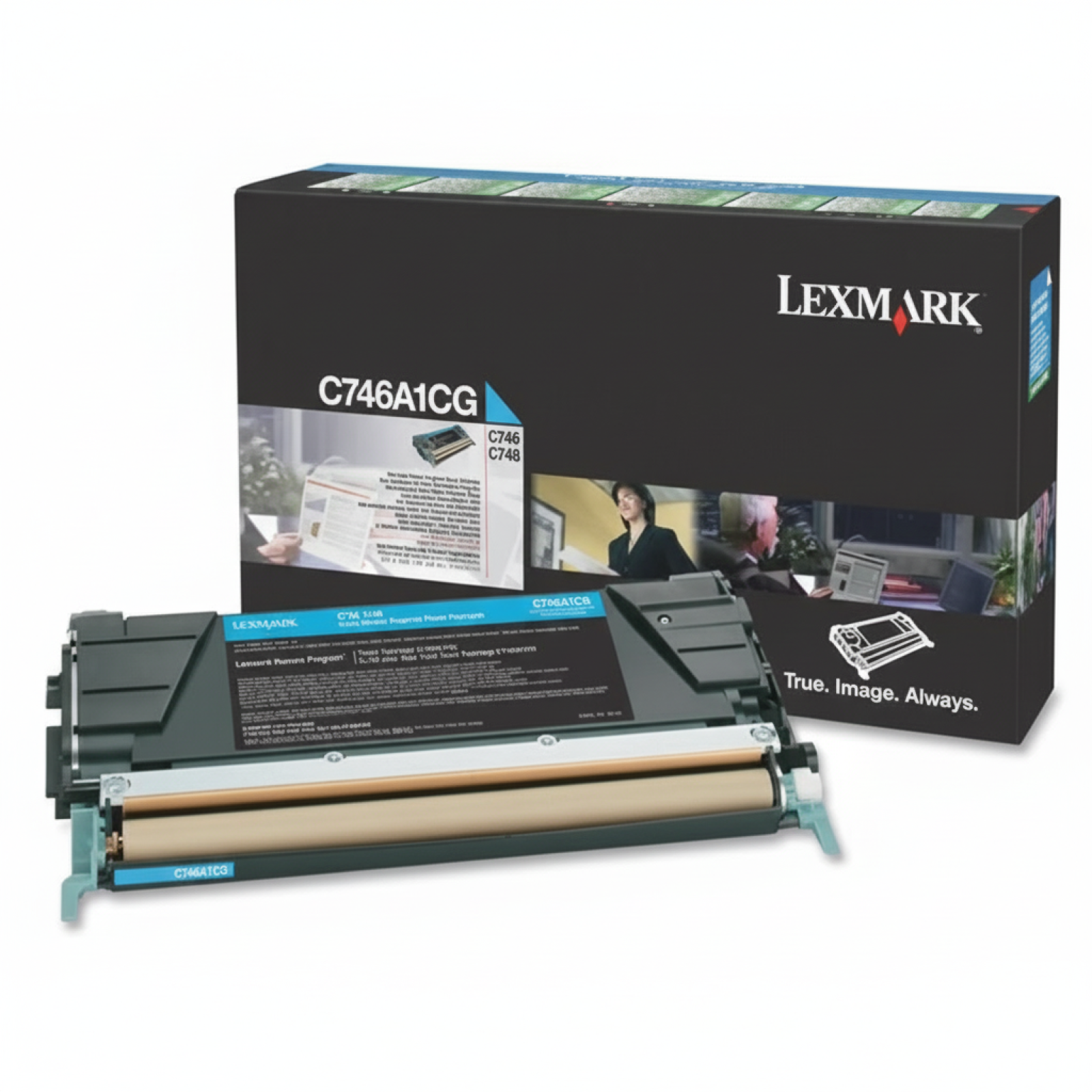Original OEM Toner Lexmark C746A1CG (C746A1CG) (Cyan)
