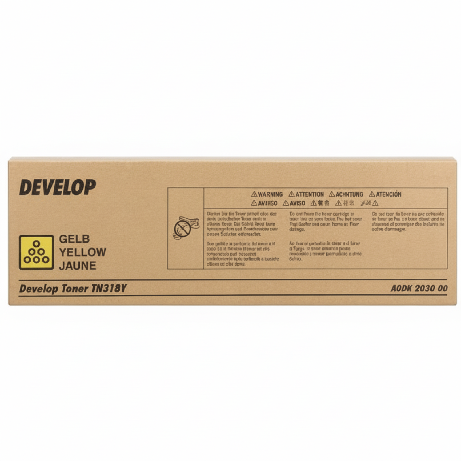 Original OEM Toner Develop TN-318Y (A0DK2D3) (Yellow)