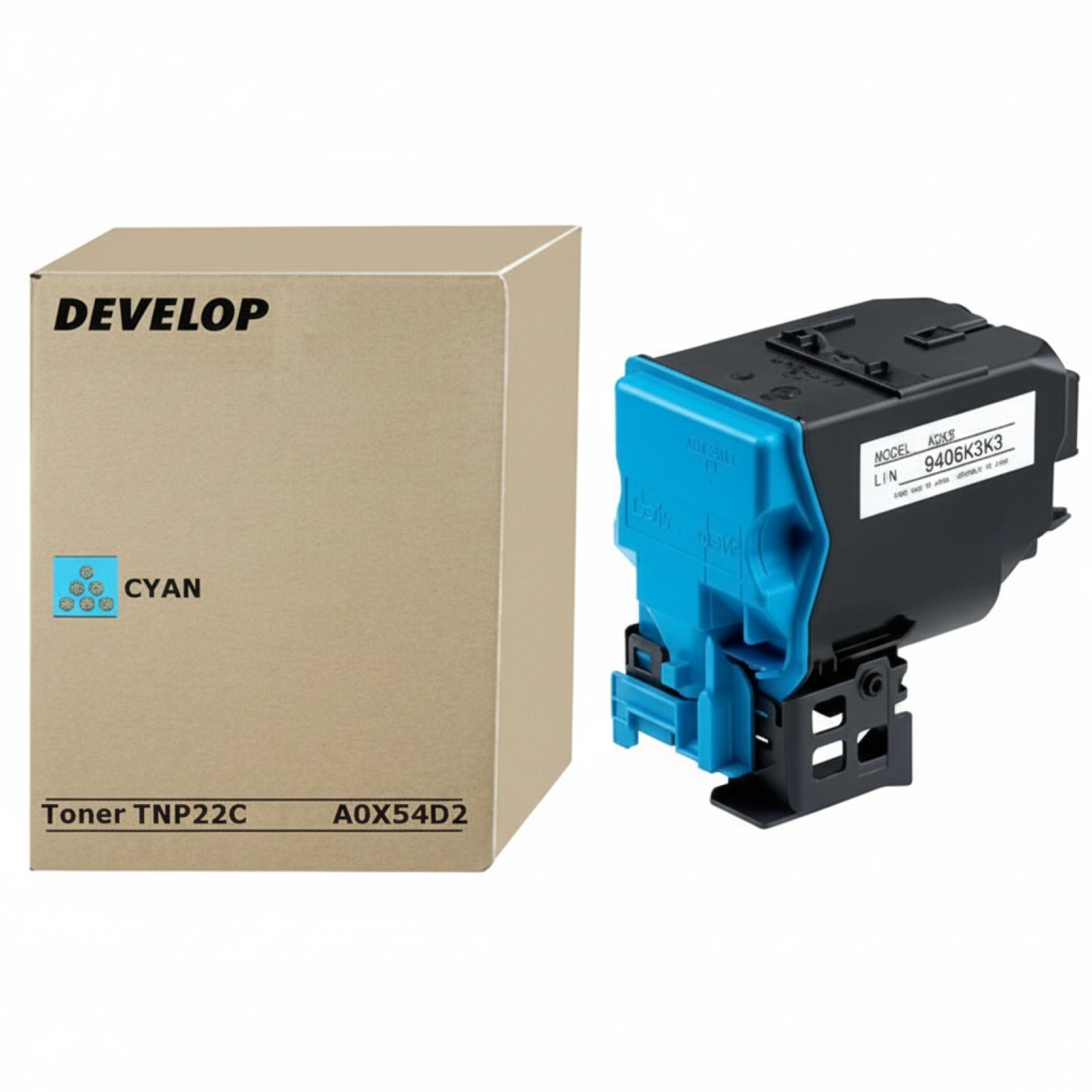 Original OEM Toner Develop TNP-22C (A0X54D2) (Cyan)
