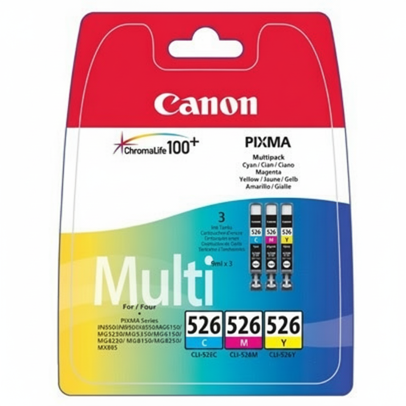 Original OEM Ink Cartridges Canon CLI-526 CMY (4541B009) (3-pack)