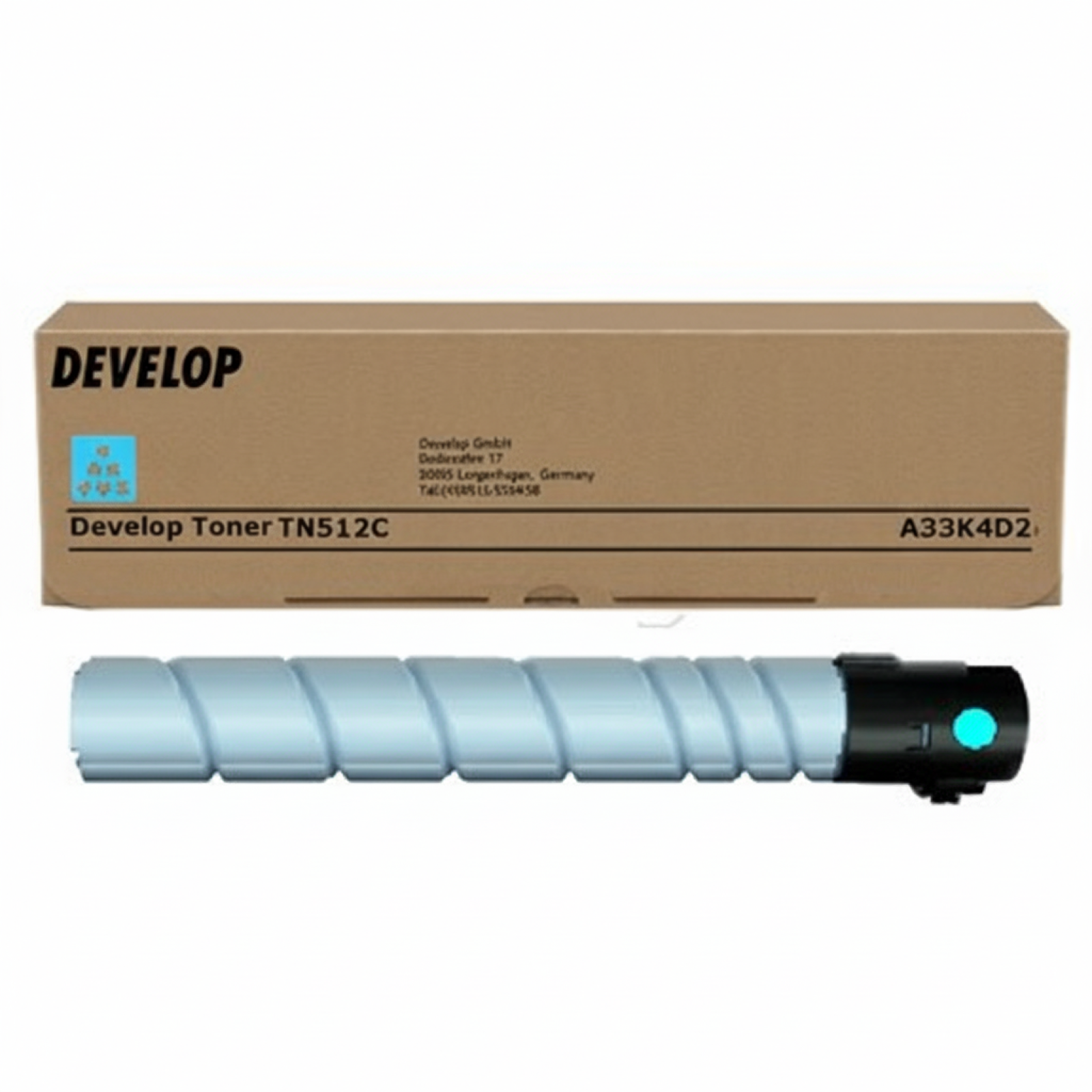 Original OEM Toner Develop TN-512C (A33K4D2) (Cyan)