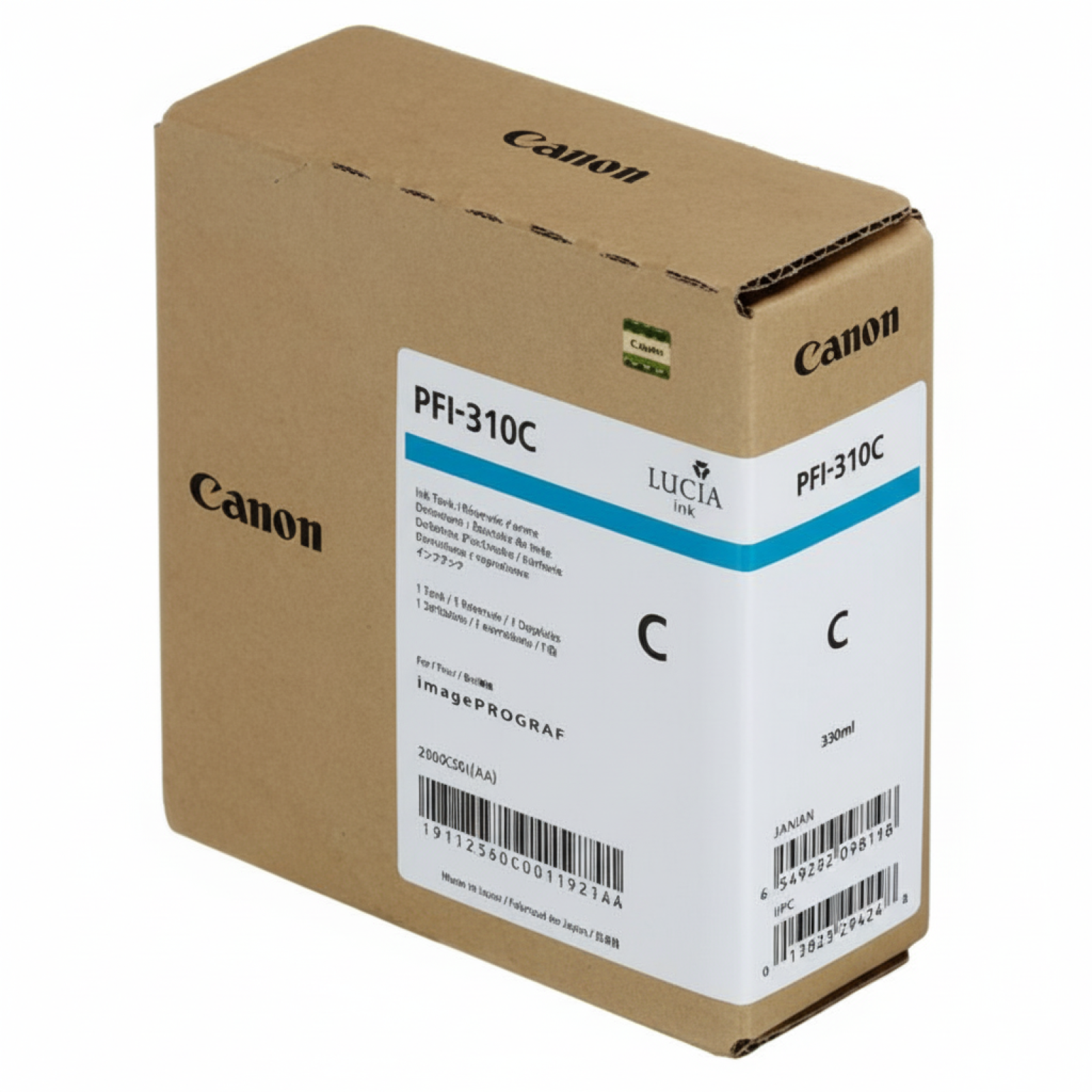 Original OEM Ink Cartridge Canon PFI-310C (2360C001) (Cyan)