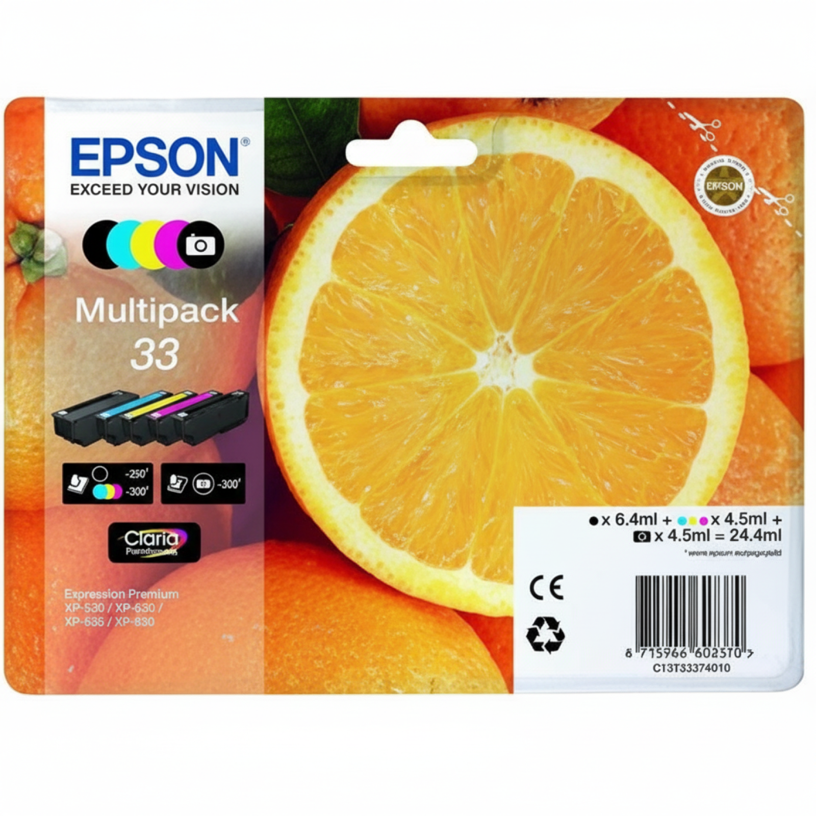 Original OEM Ink Cartridges Epson T3337 (C13T33374010) (multi pack)