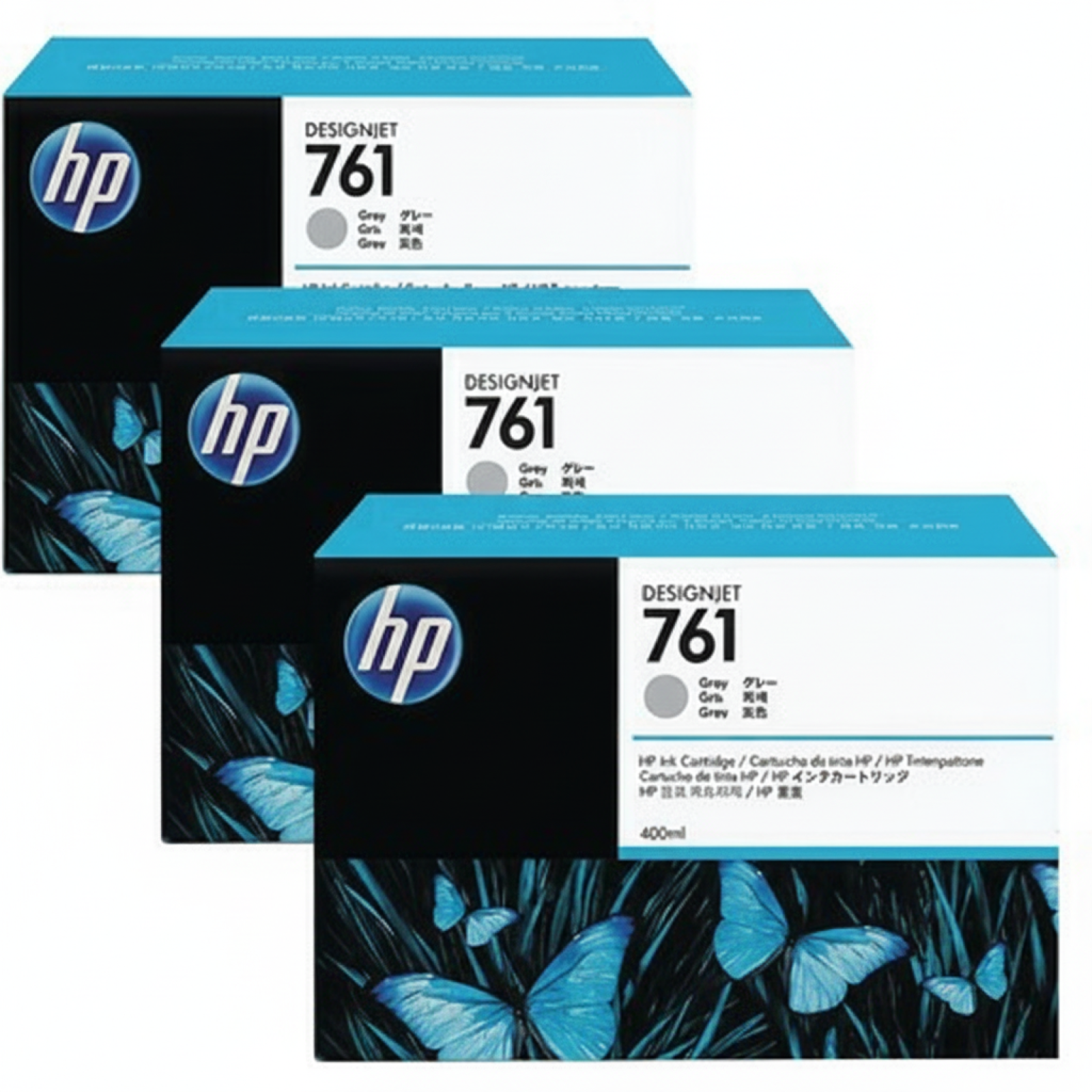 Original OEM Ink Cartridges HP 761 (CR273A) (Gray) (3-pack)