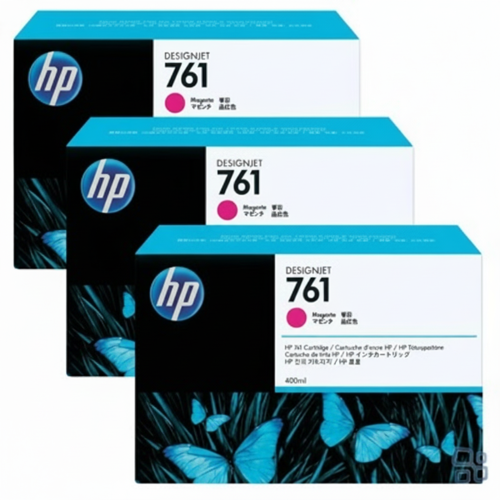 Original OEM Ink Cartridges HP 761 (CR271A) (Magenta) (3-pack)