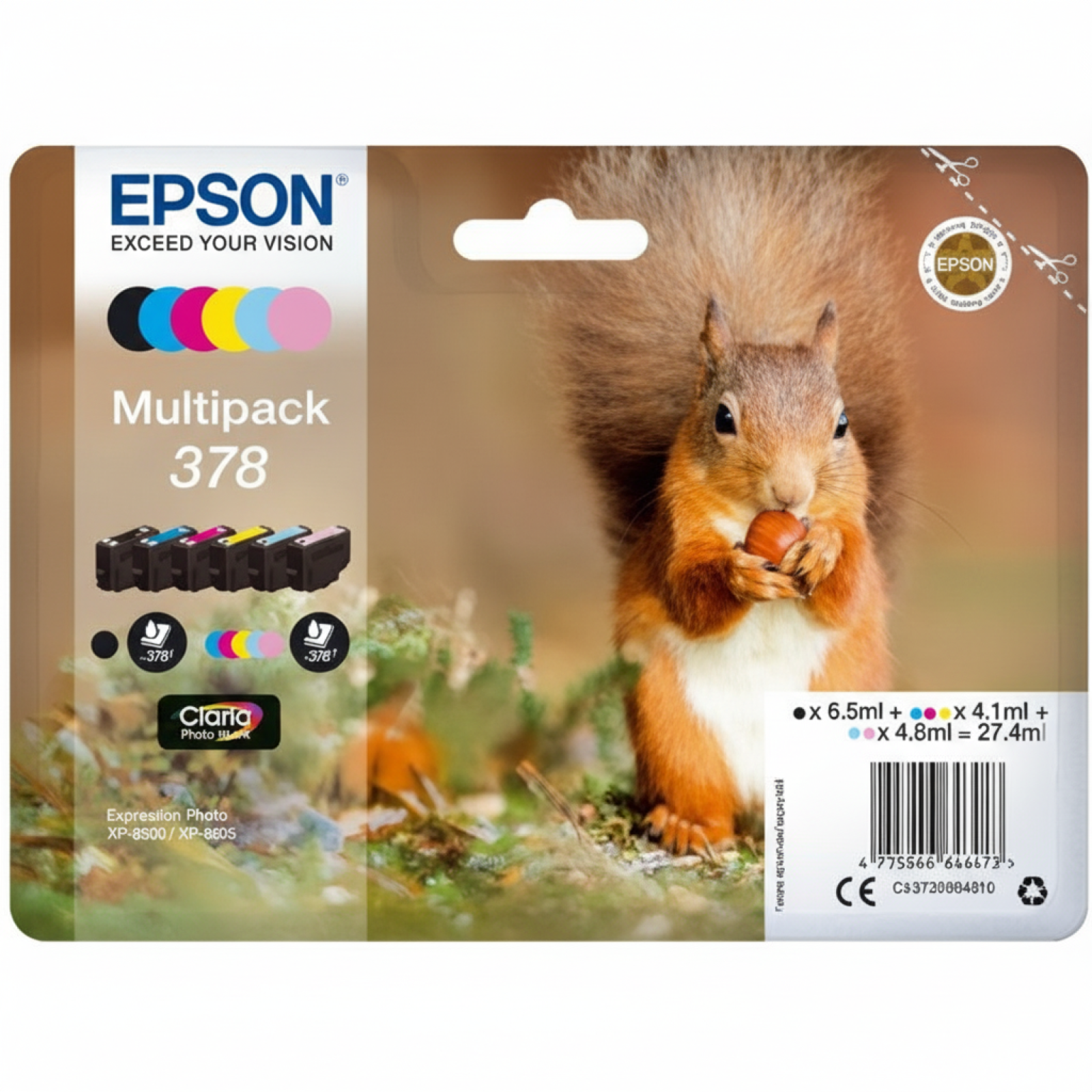 Original OEM Ink Cartridges Epson 378 (C13T37884010) (multi pack)