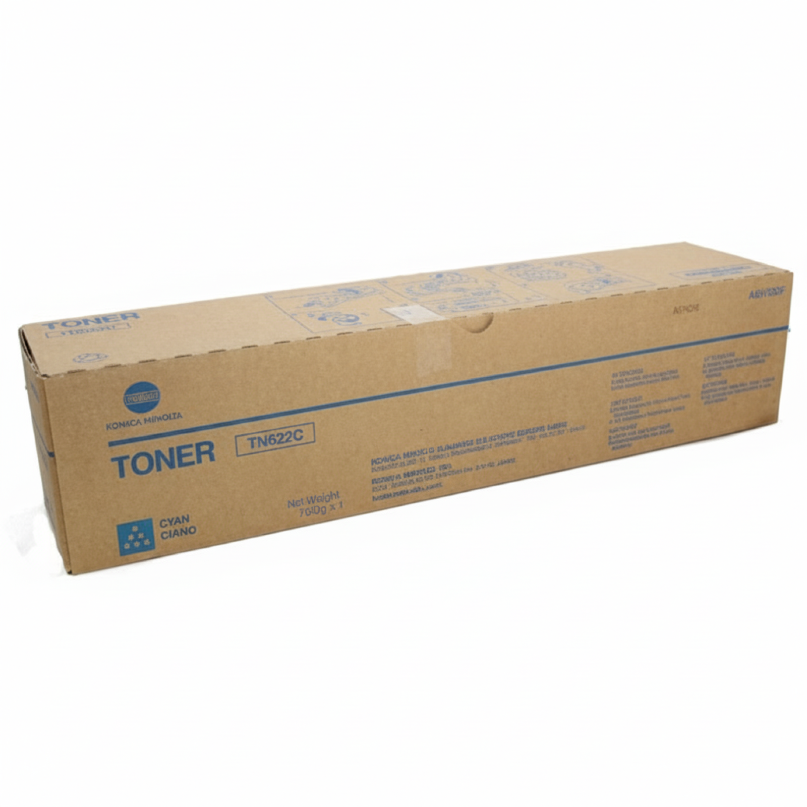 Original OEM Toner KM TN-622C (A5E7450) (Cyan)