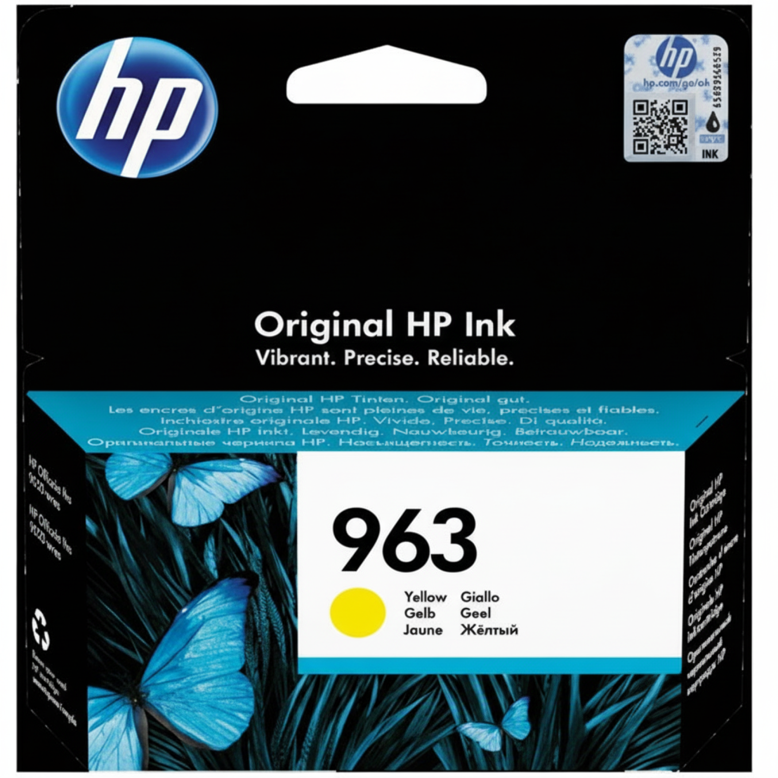 Original OEM Ink Cartridge HP 963 (3JA25AE) (Yellow)