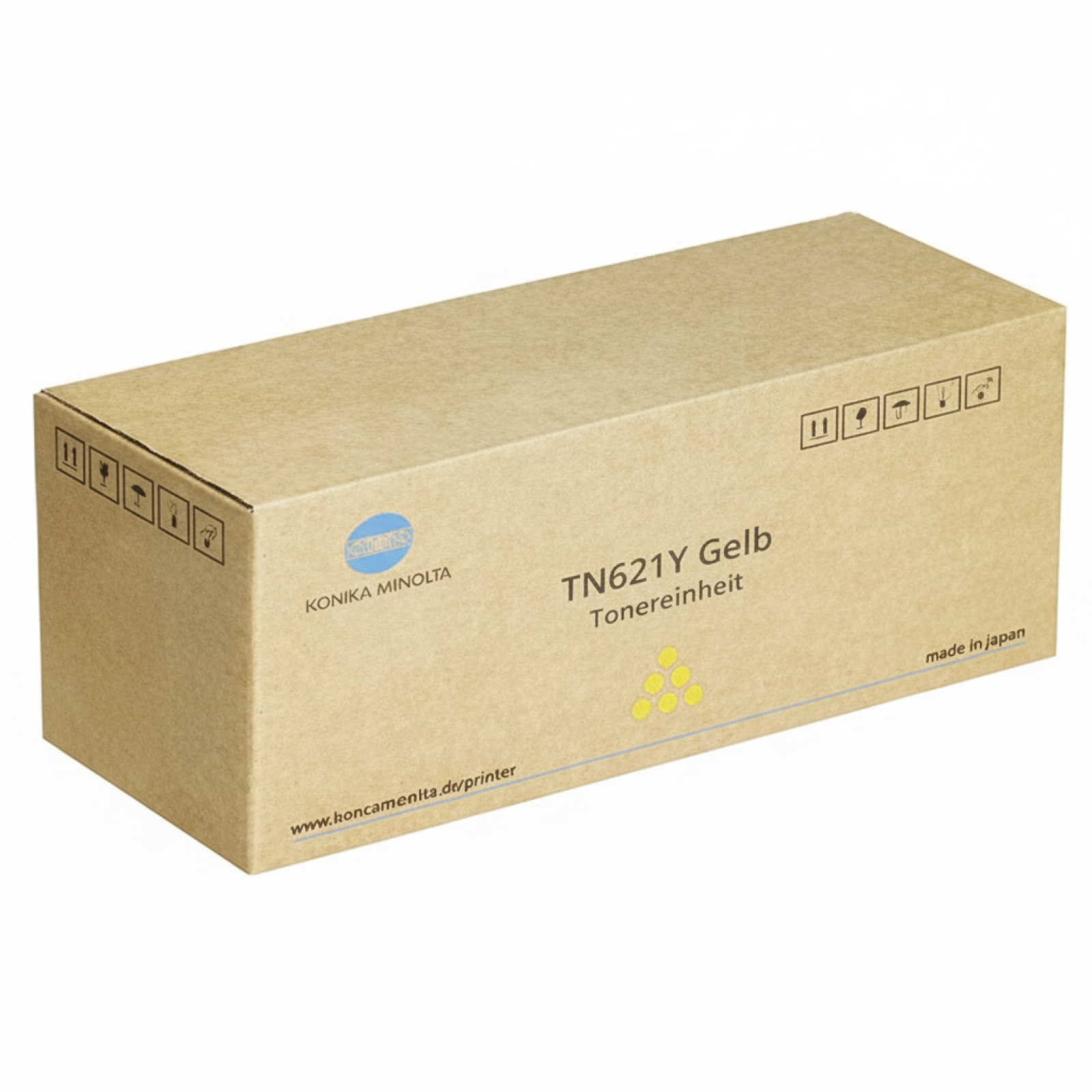 Original OEM Toner KM TN-621Y (A3VX252) (Yellow)