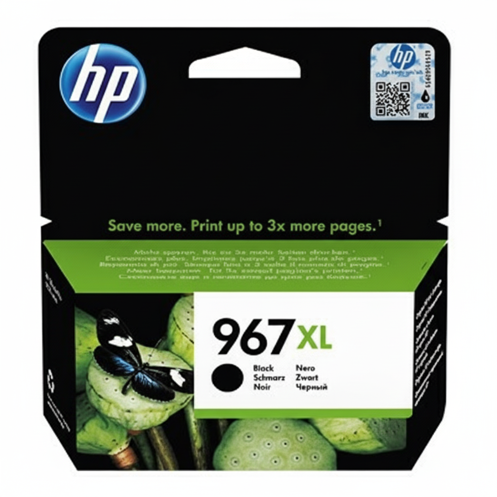 Original OEM Ink Cartridge HP 967XL (3JA31AE) (Black)