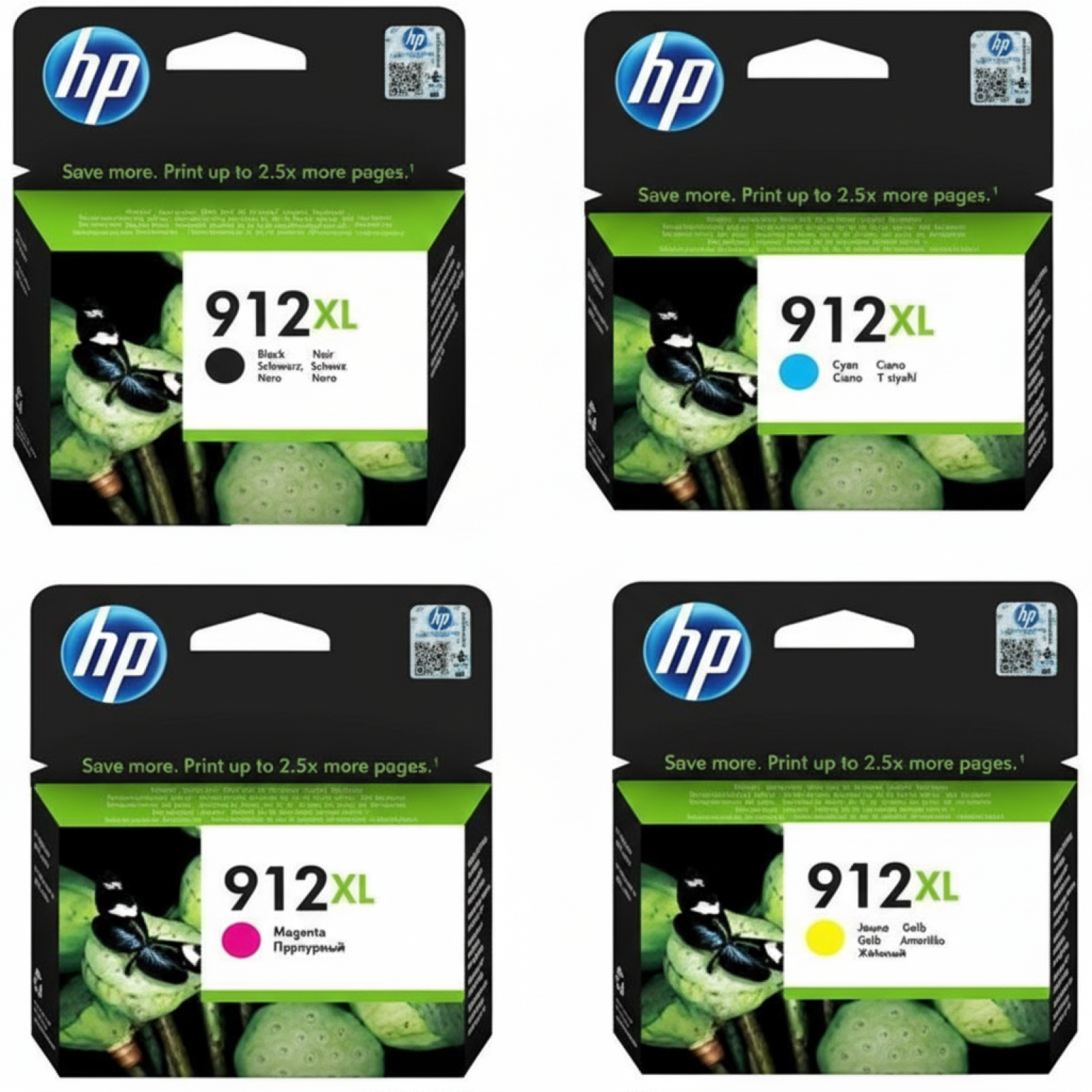 Original OEM Ink Cartridges HP 912 XL (3YP34AE) (multi pack)