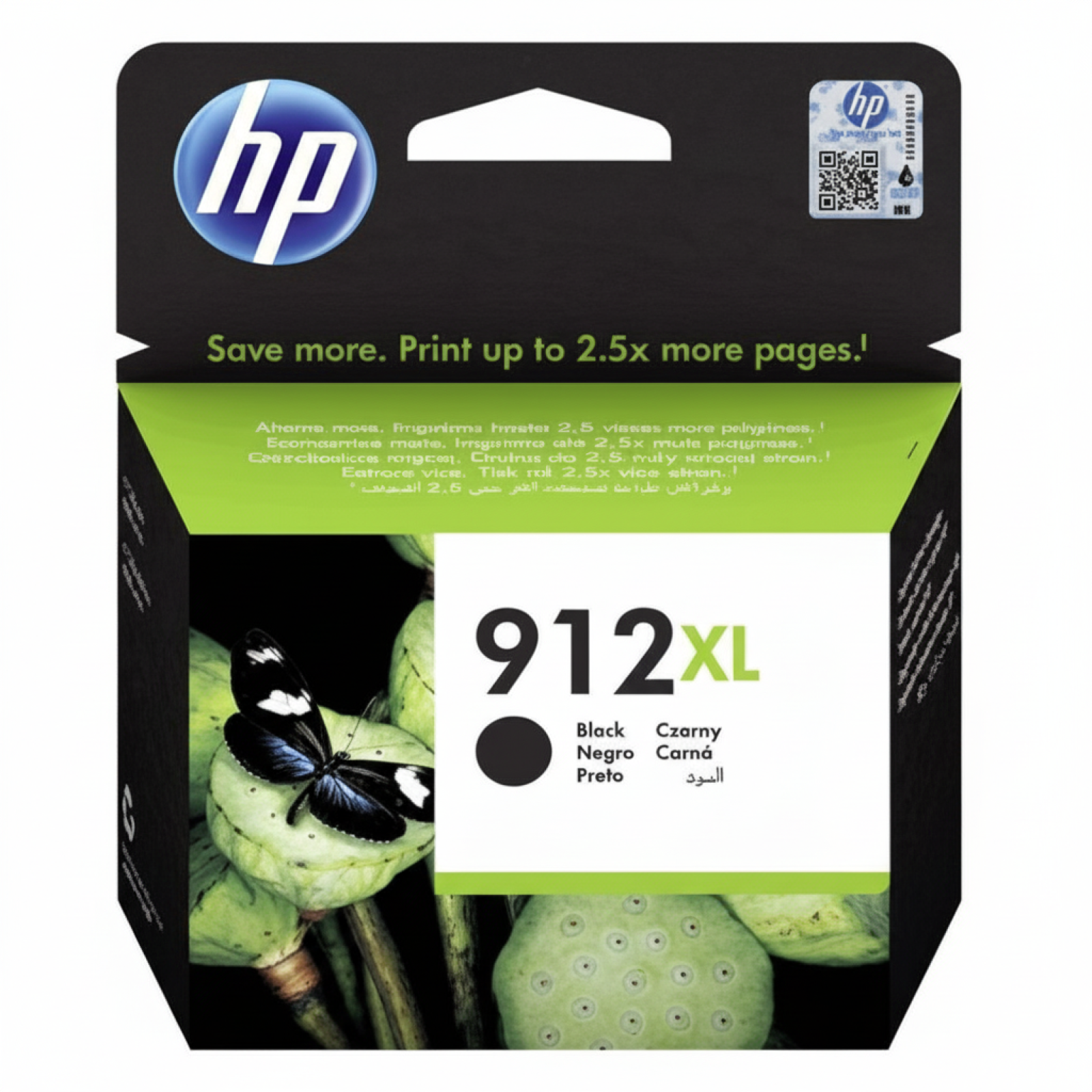 Original OEM Ink Cartridge HP 912 XL (3YL84AE) (Black)