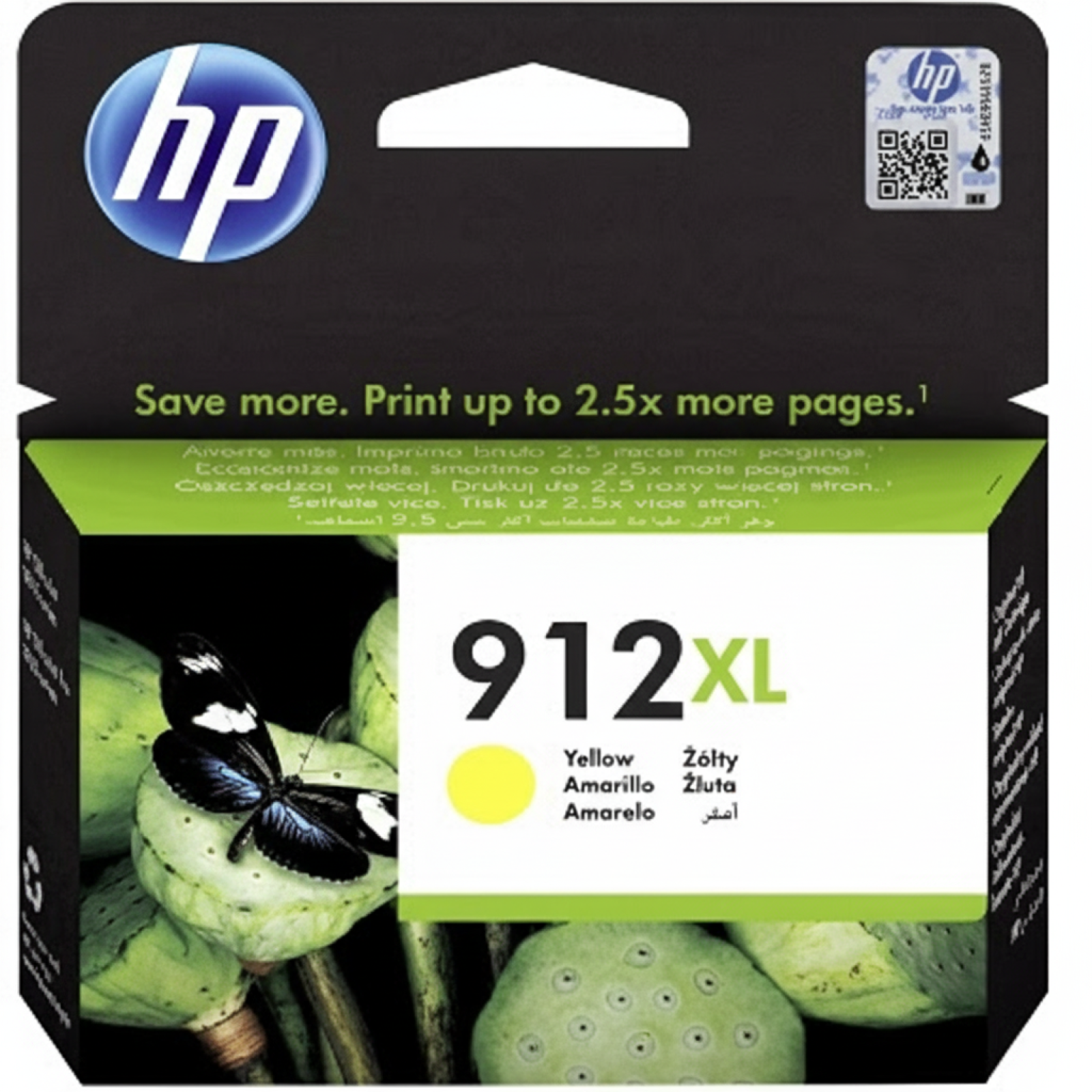 Original OEM Ink Cartridge HP 912 XL (3YL83AE) (Yellow)