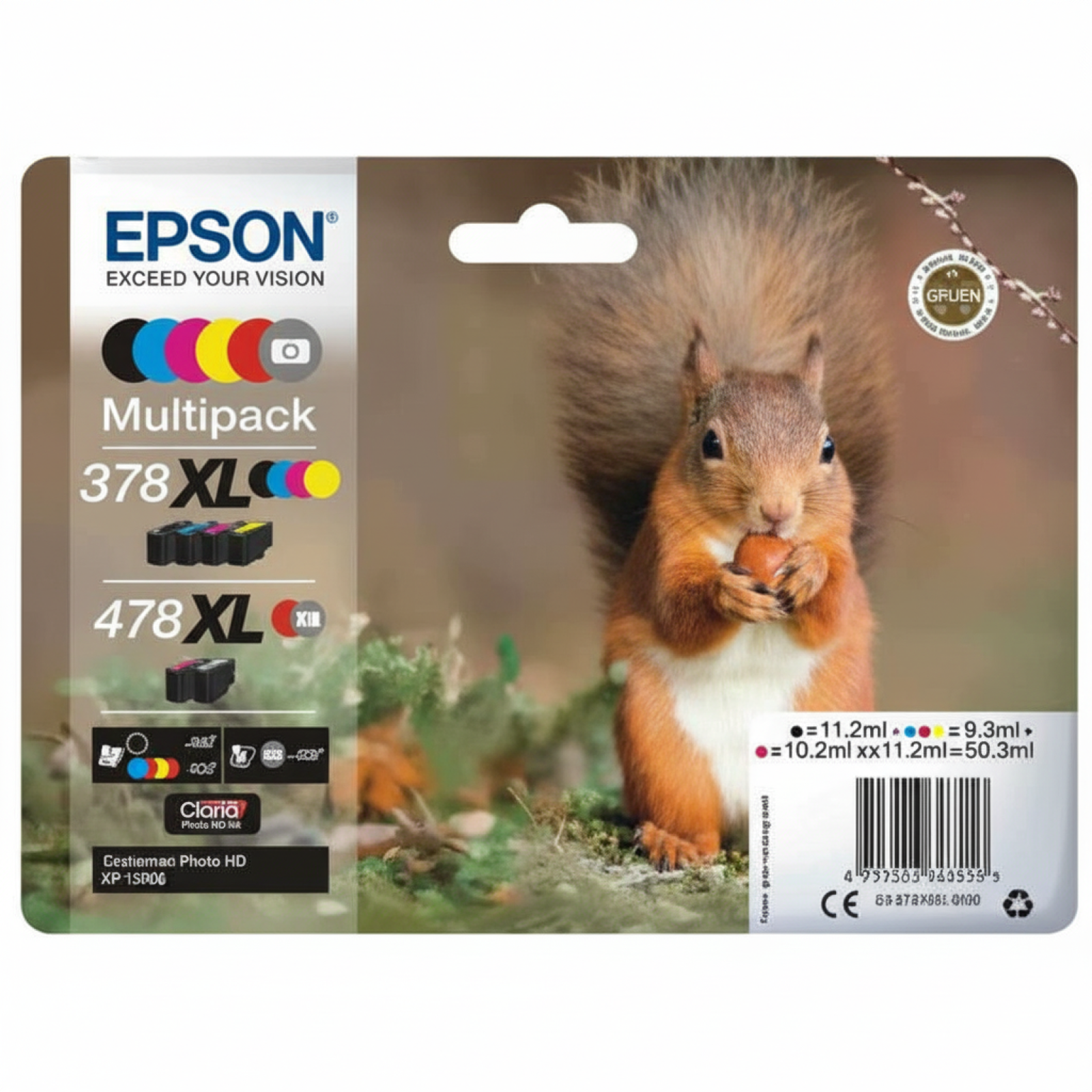 Original OEM Ink Cartridges Epson 378 XL 478 XL CMYK (C13T379D4010) (multi pack)