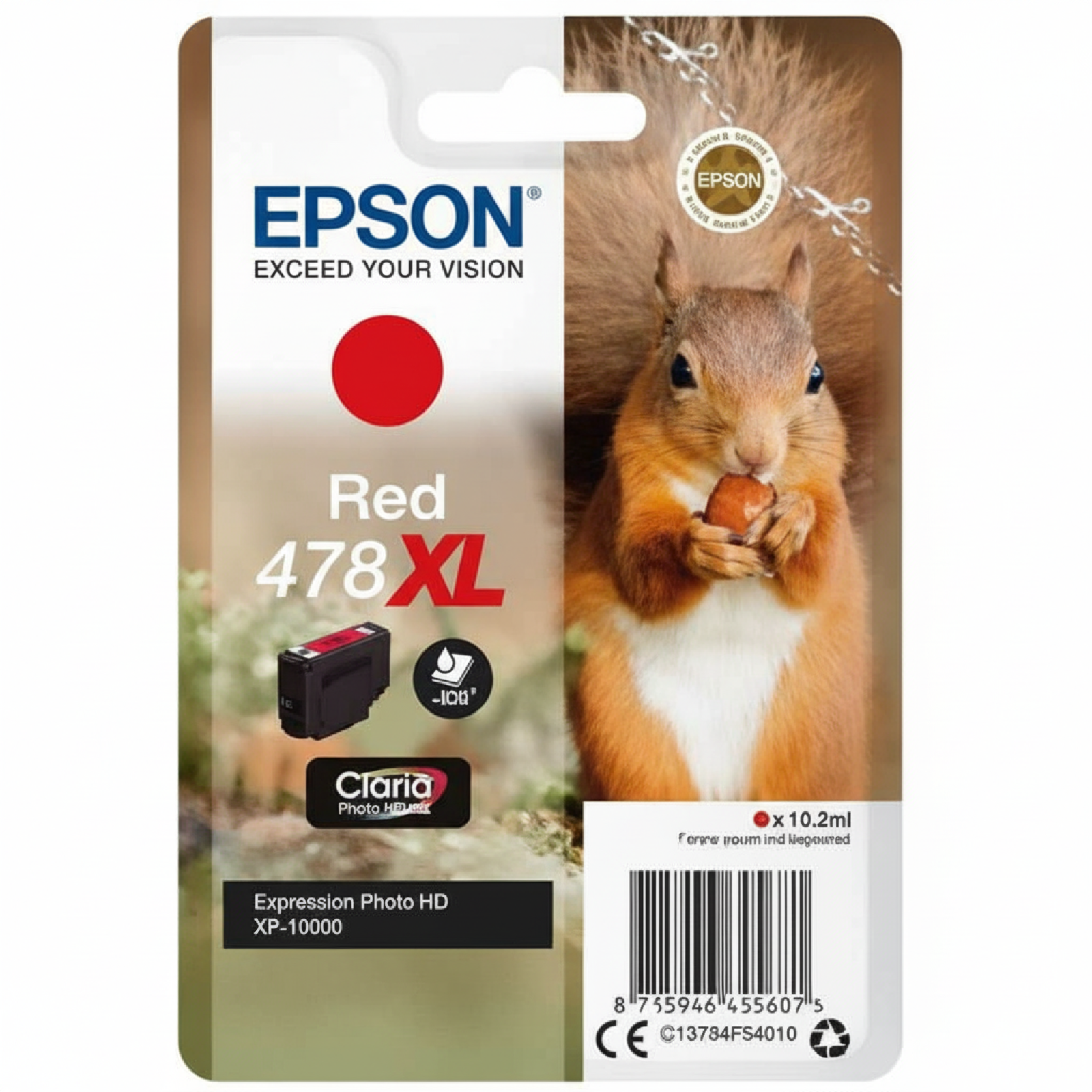 Original OEM Ink Cartridge Epson 478 XL (C13T04F54010) (Red)
