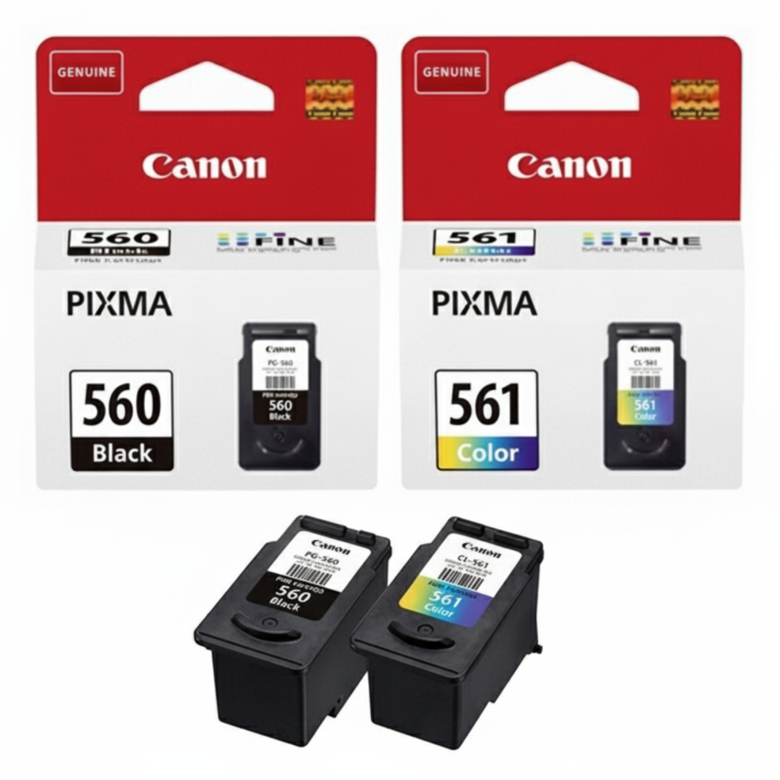 Original OEM Ink Cartridges Canon PG-560 + CL-561 (3713C006) (multi pack)