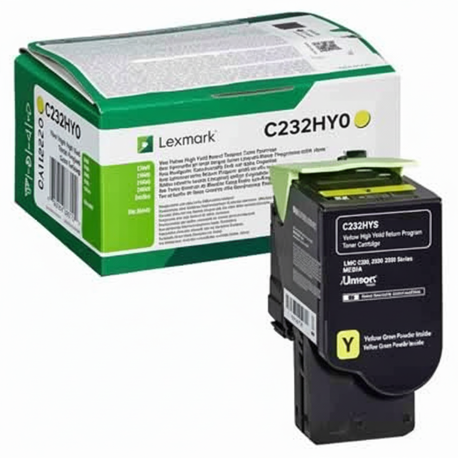 Original OEM Toner Lexmark C232 (C2320Y0) (Yellow)