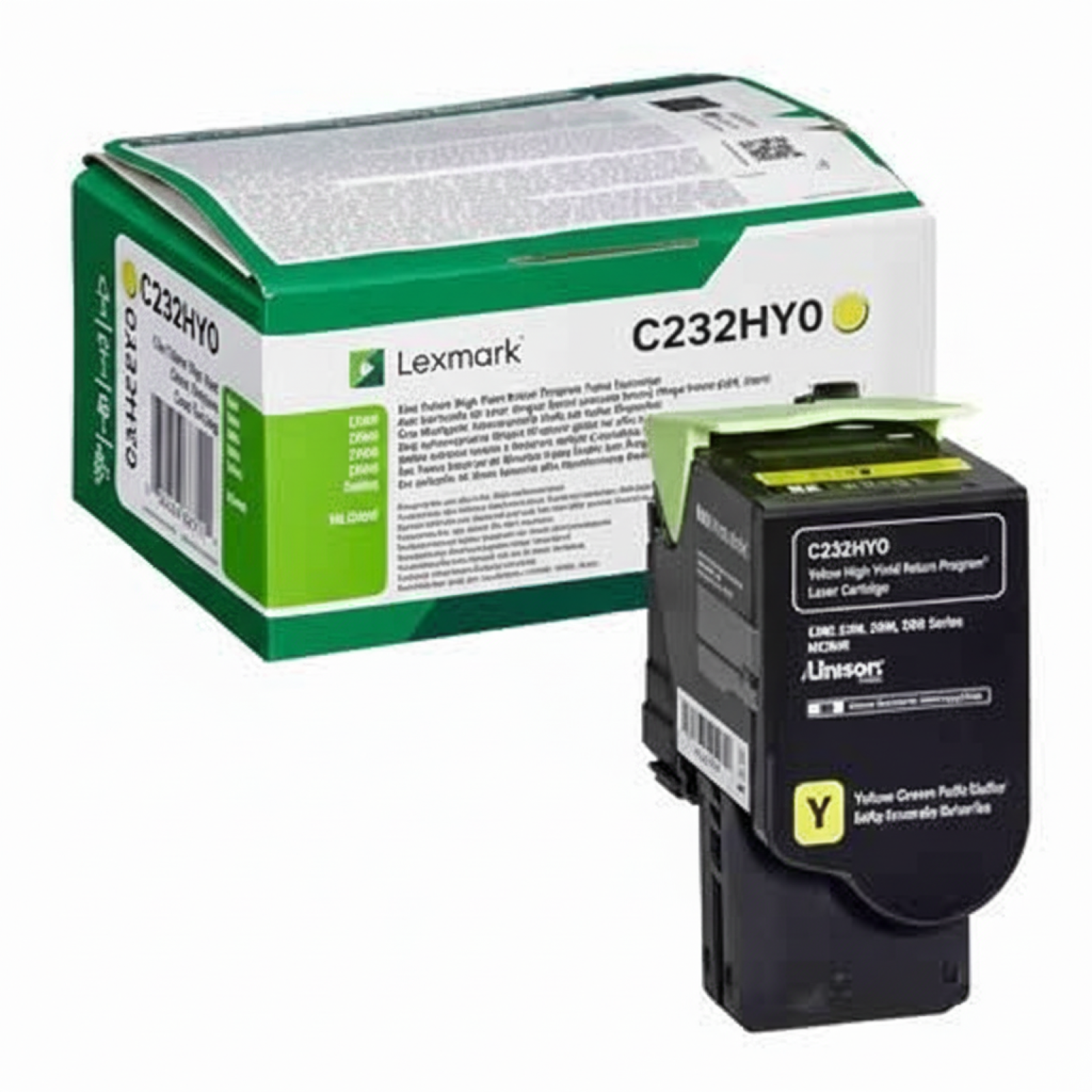 Original OEM Toner Lexmark C232 (C232HY0) (Yellow)