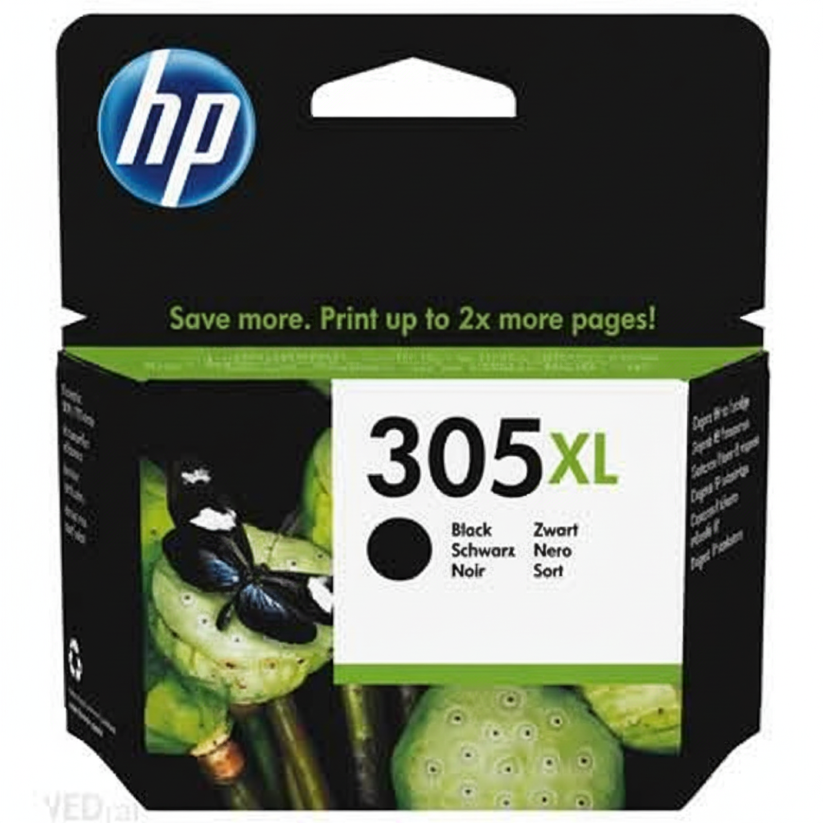 Original OEM Ink Cartridge HP 305 XL (3YM62AE) (Black)