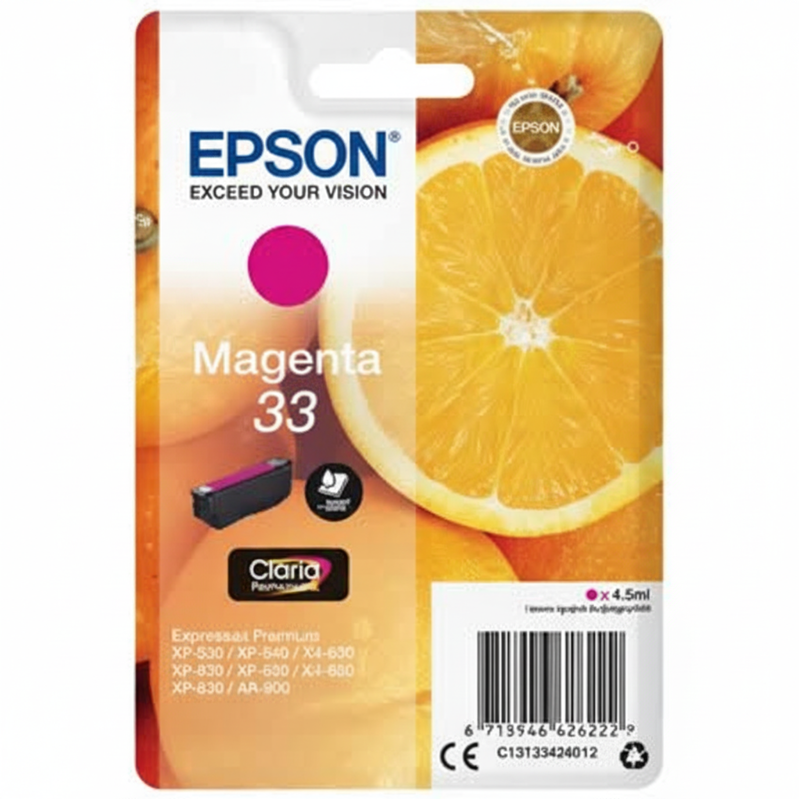 Original OEM Ink Cartridge Epson T3343 (C13T33434012) (Magenta)