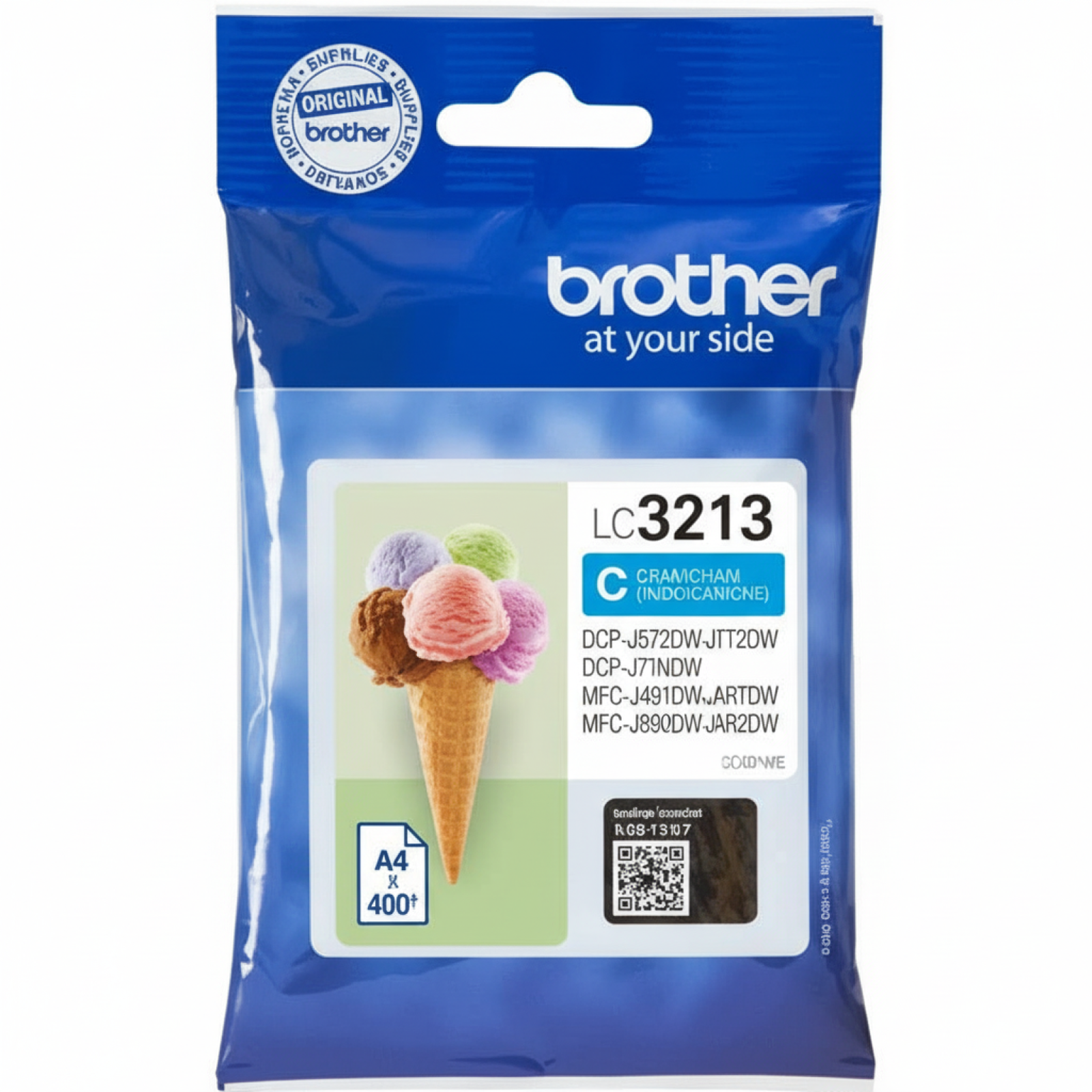Original OEM Ink Cartridge Brother LC-3213C (LC-3213C) (Cyan)
