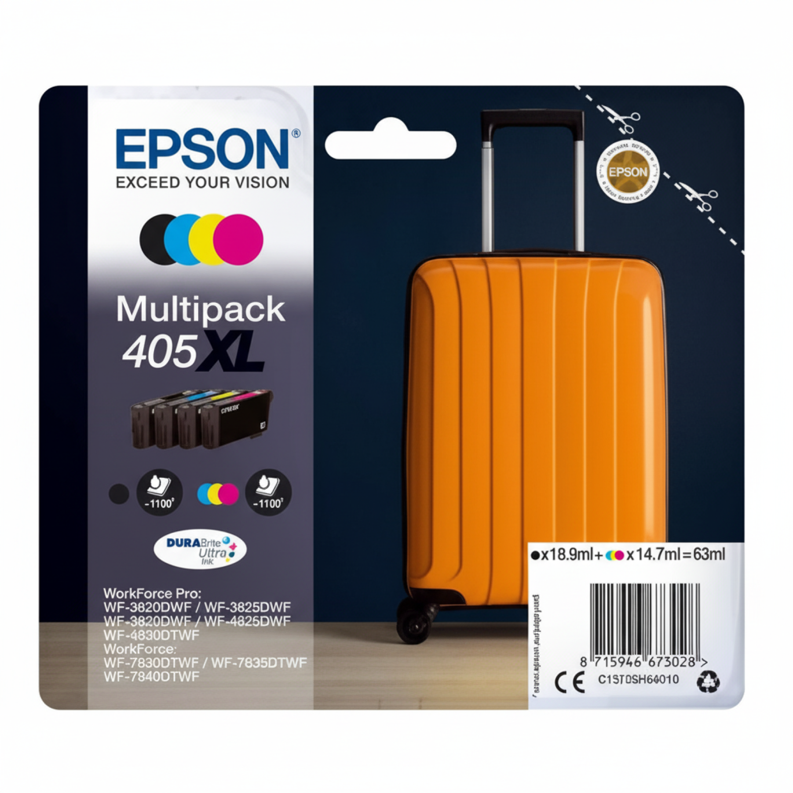 Original OEM Ink Cartridges Epson 405 XL CMYK (C13T05H64010) (multi pack)