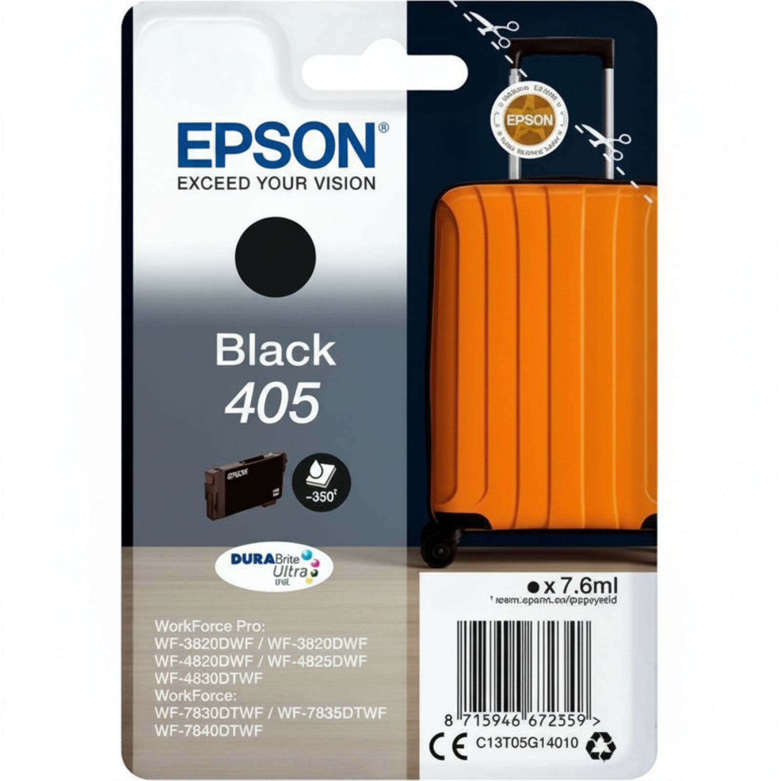 Original OEM Ink Cartridge Epson 405 (C13T05G14010) (Black)