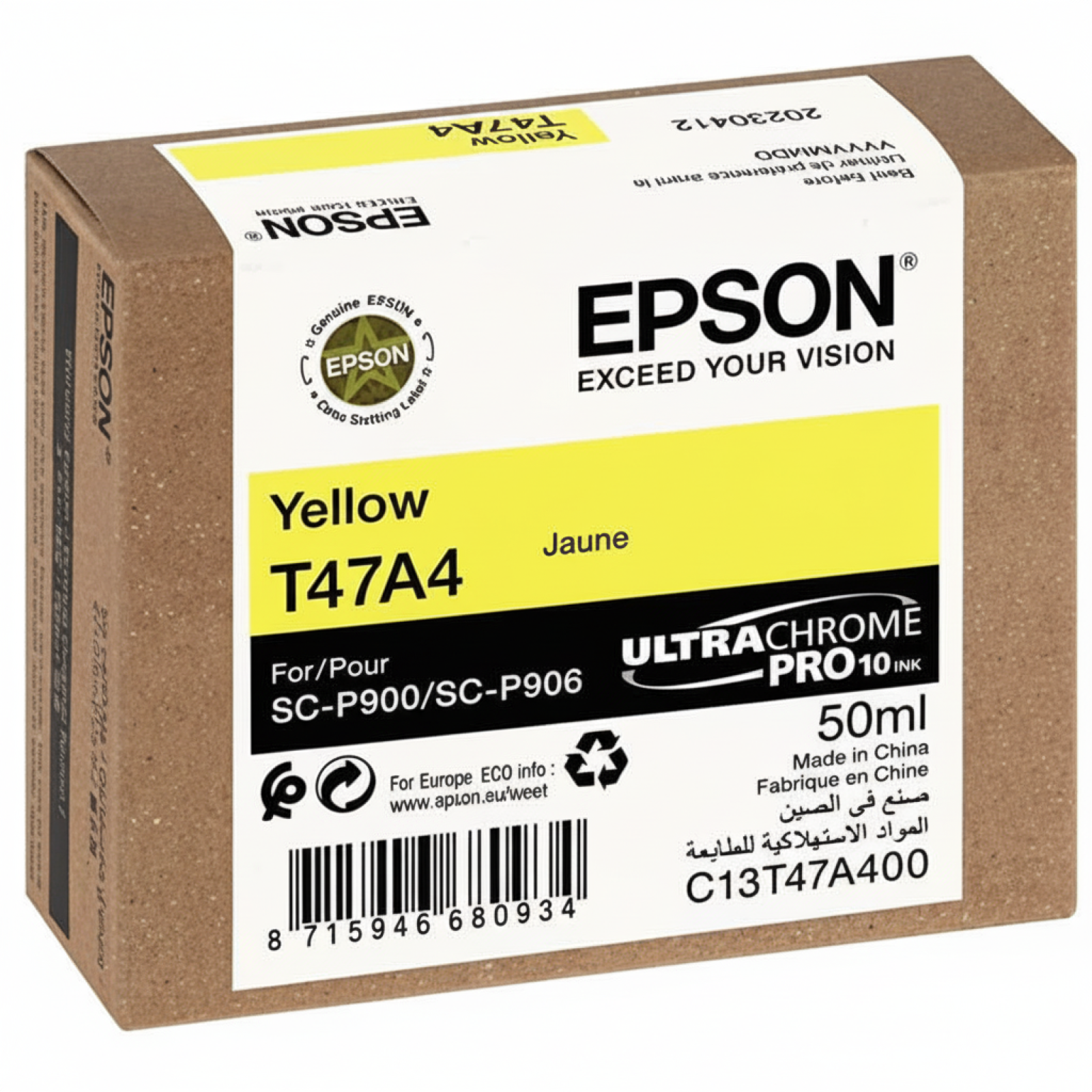 Original OEM Ink Cartridge Epson T47A4 (C13T47A400) (Yellow)