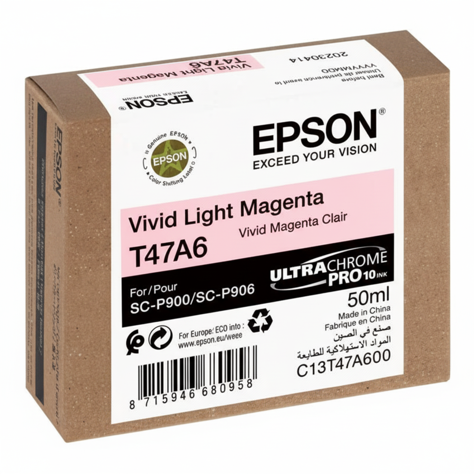 Original OEM Ink Cartridge Epson T47A6 (C13T47A600) (Light magenta)
