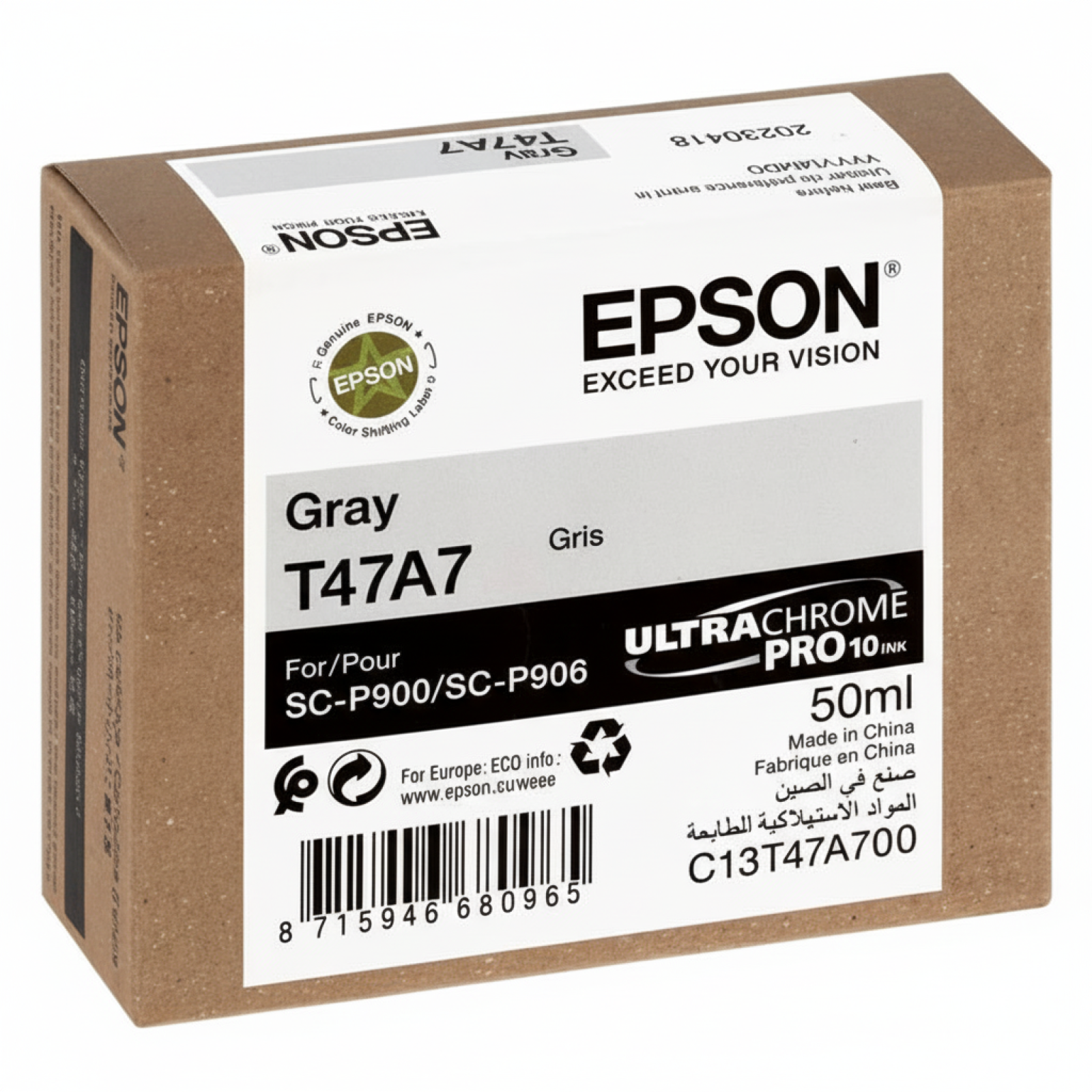 Original OEM Ink Cartridge Epson T47A7 (C13T47A700) (Gray)
