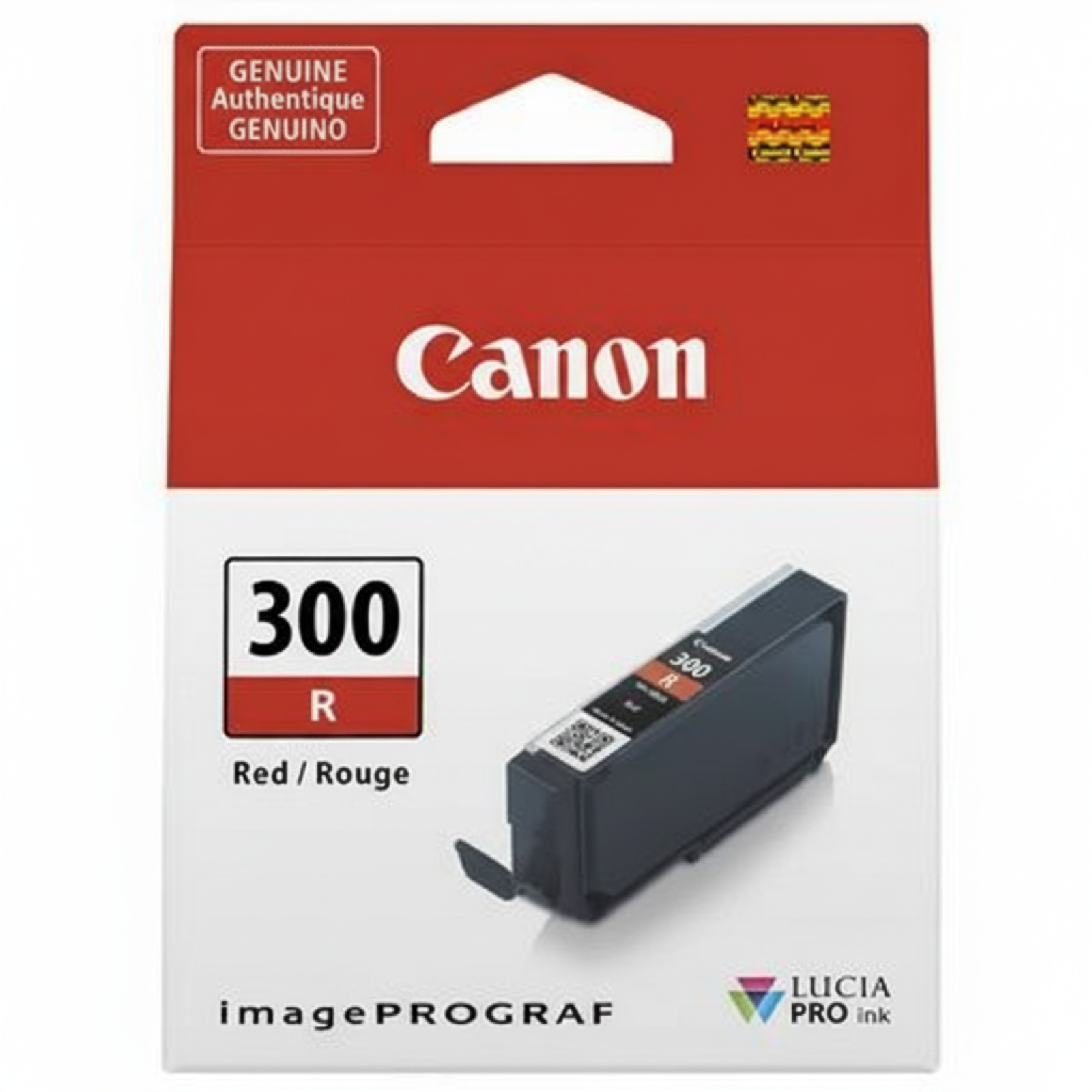 Original OEM Ink Cartridge Canon PFI-300R (PFI300R) (Red)