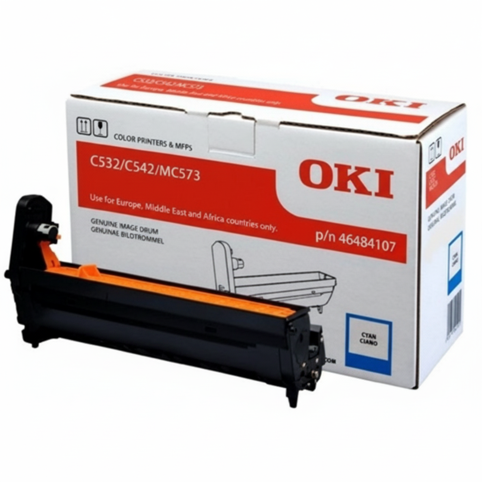 Original OEM Drum Unit Oki C532 (46484107) (Cyan)