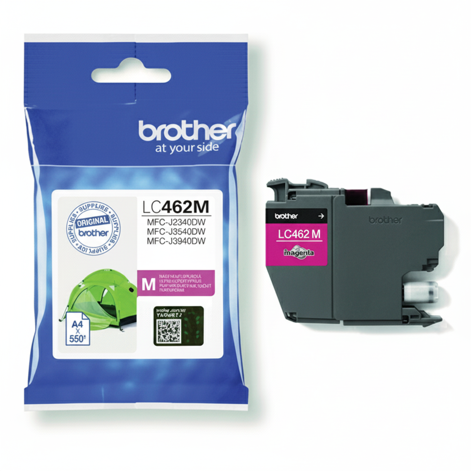 Original OEM Ink Cartridge Brother LC-462 M (LC462M) (Magenta)