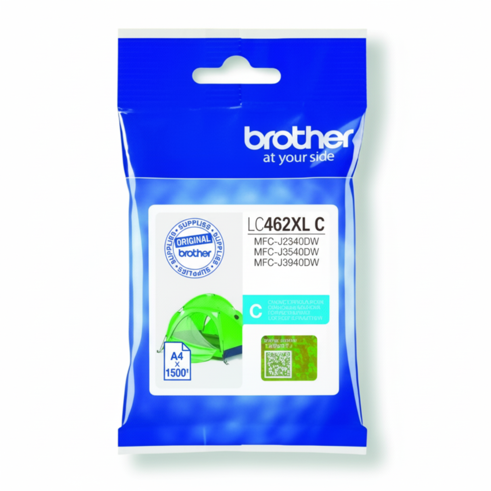 Original OEM Ink Cartridge Brother LC-462 XL C (LC462XLC) (Cyan)