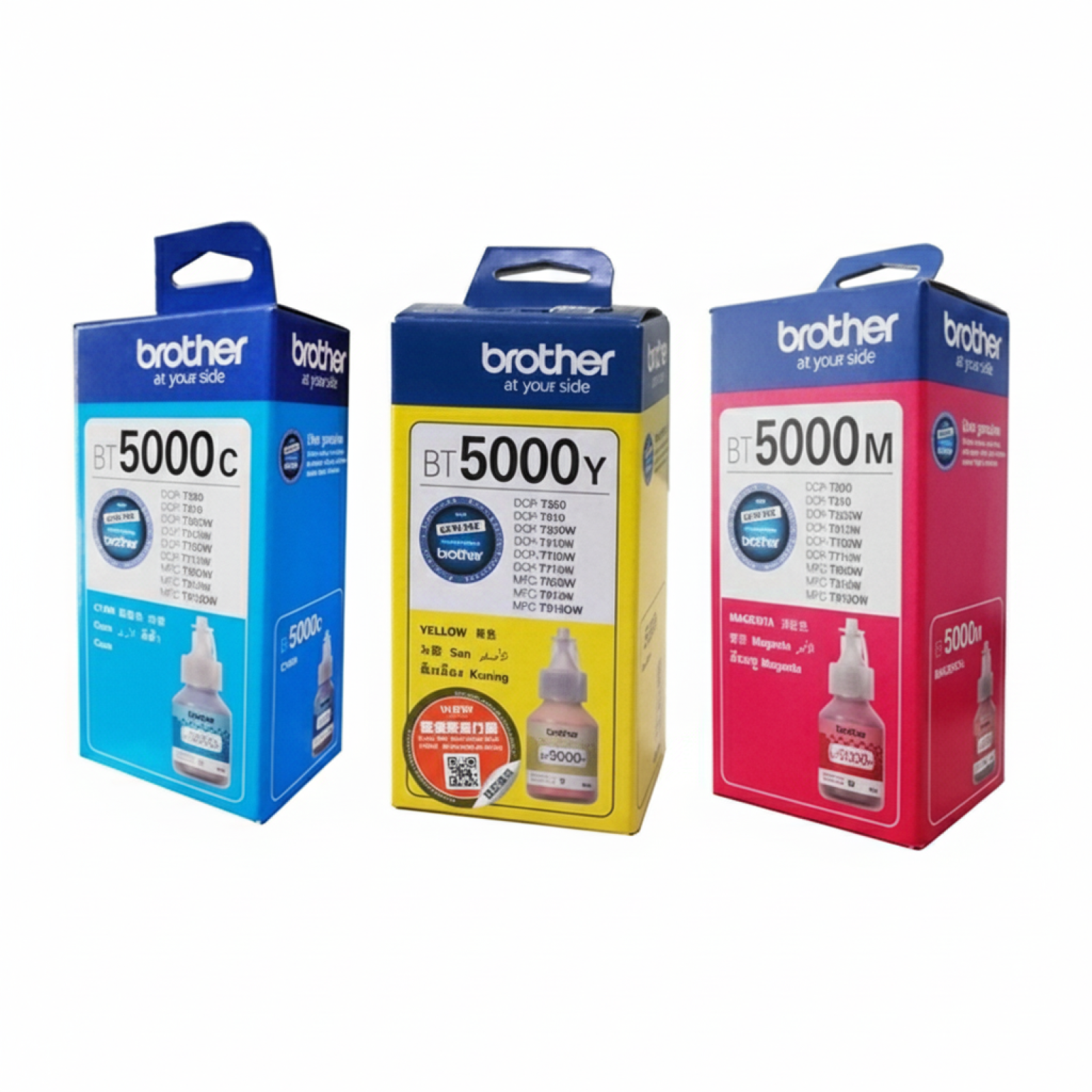 Original OEM Ink Cartridges Brother BT-5000 CMY (BT5000CLVAL) (3-pack)