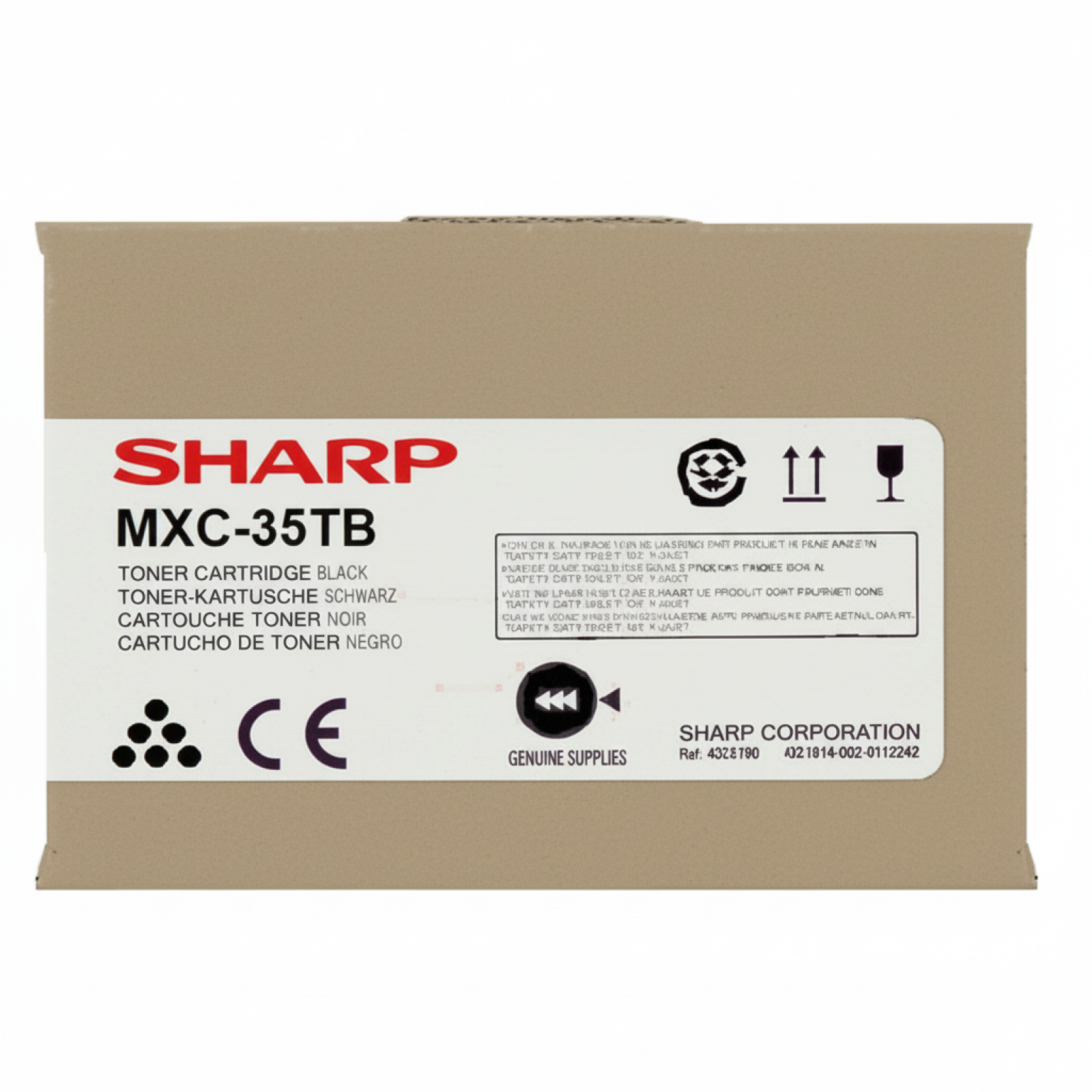 Original OEM Toner Sharp MX-C35TB (MXC35TB) (Black)