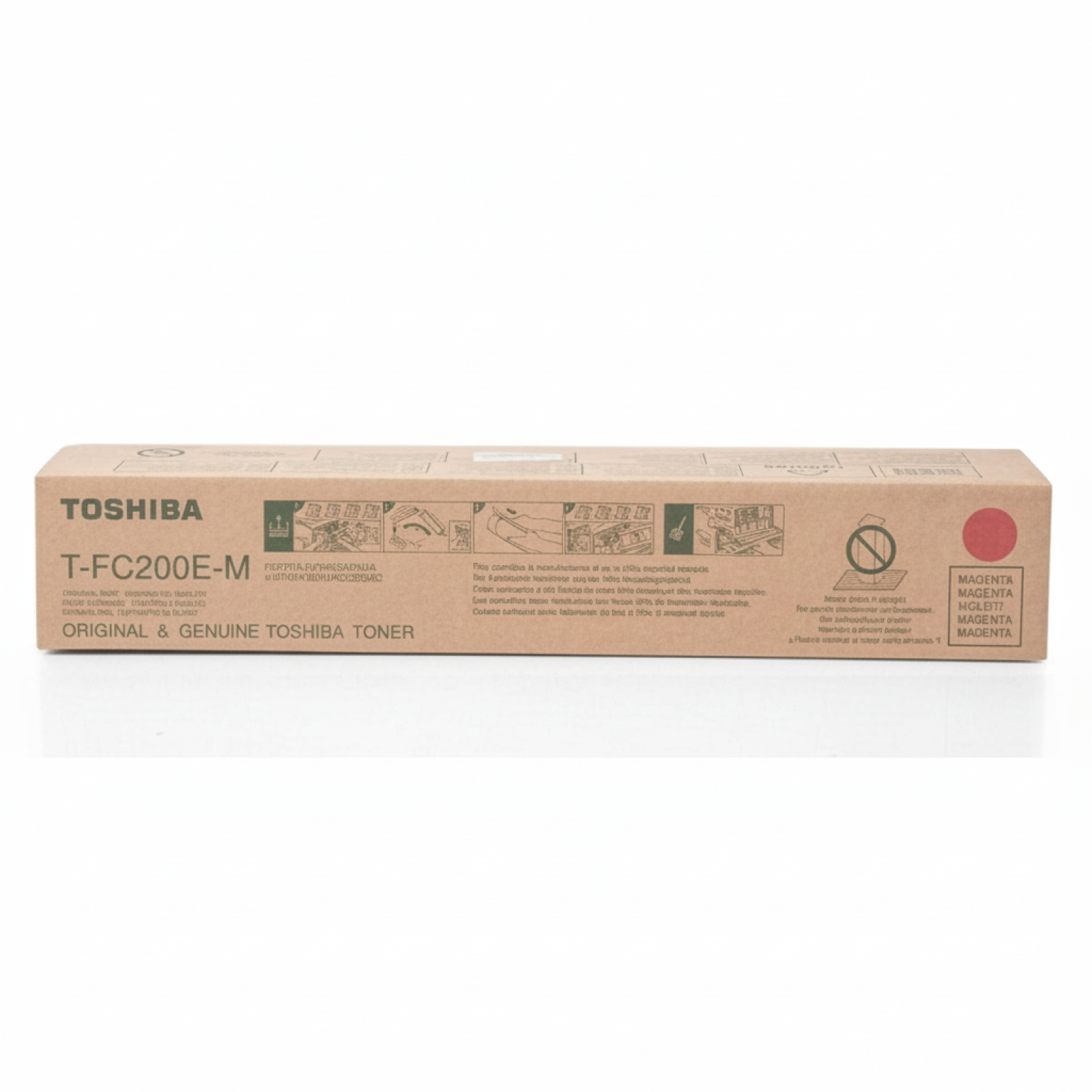 Original OEM Toner Toshiba T-FC200E-M (6AJ00000127, 6AJ00000197) (Magenta)