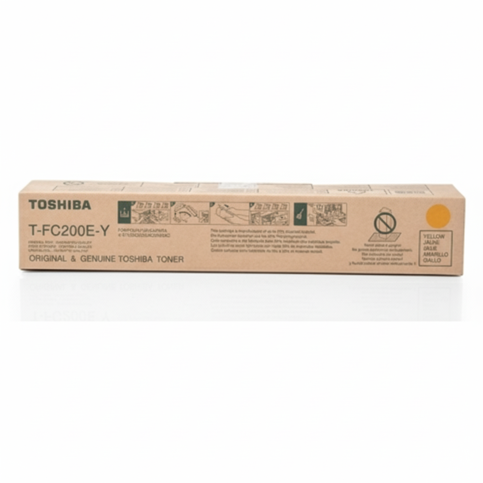 Original OEM Toner Toshiba T-FC200E-Y (6AJ00000131, 6AJ00000198) (Yellow)