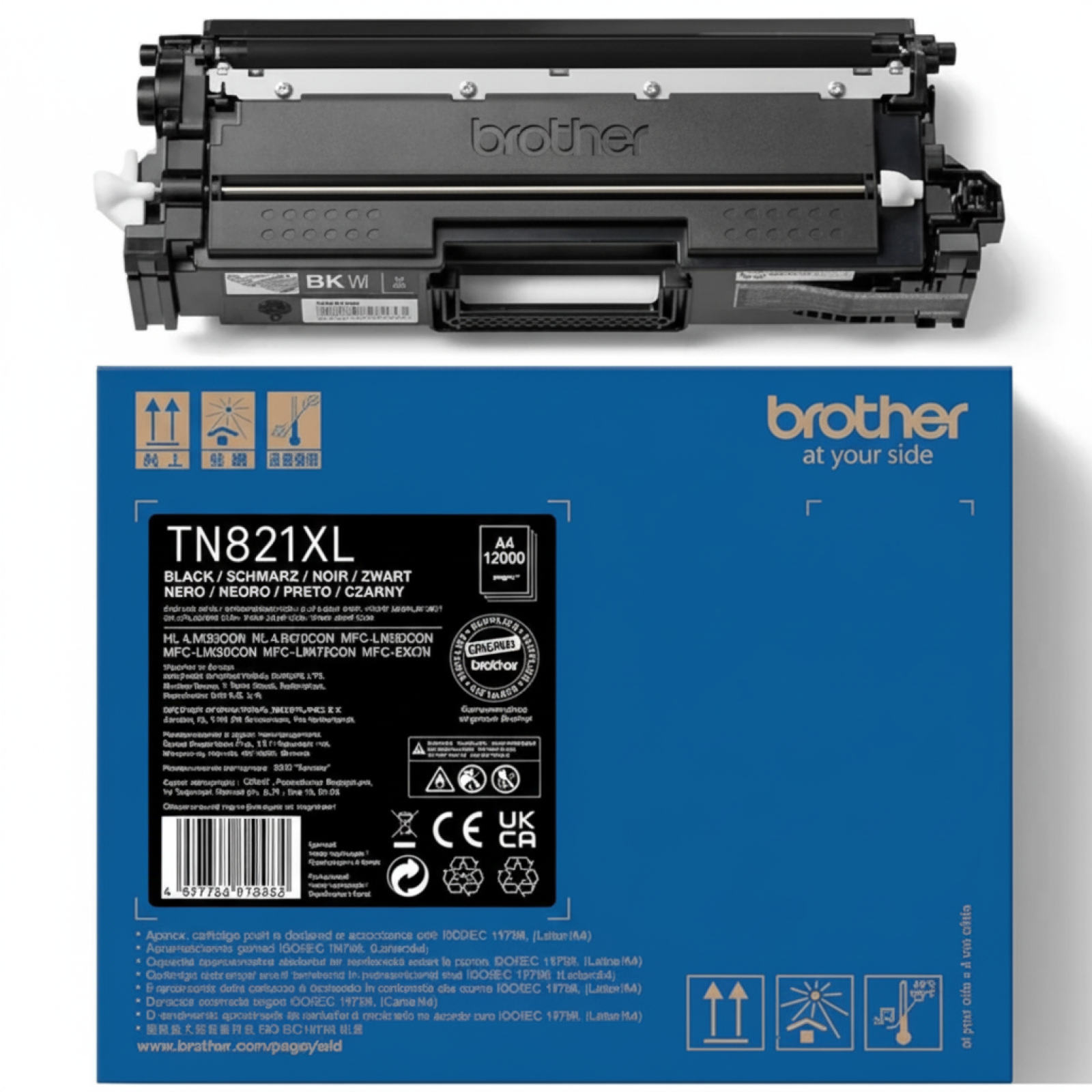 Original OEM Toner Brother TN-821XLBK (TN821XLBK) (Black)