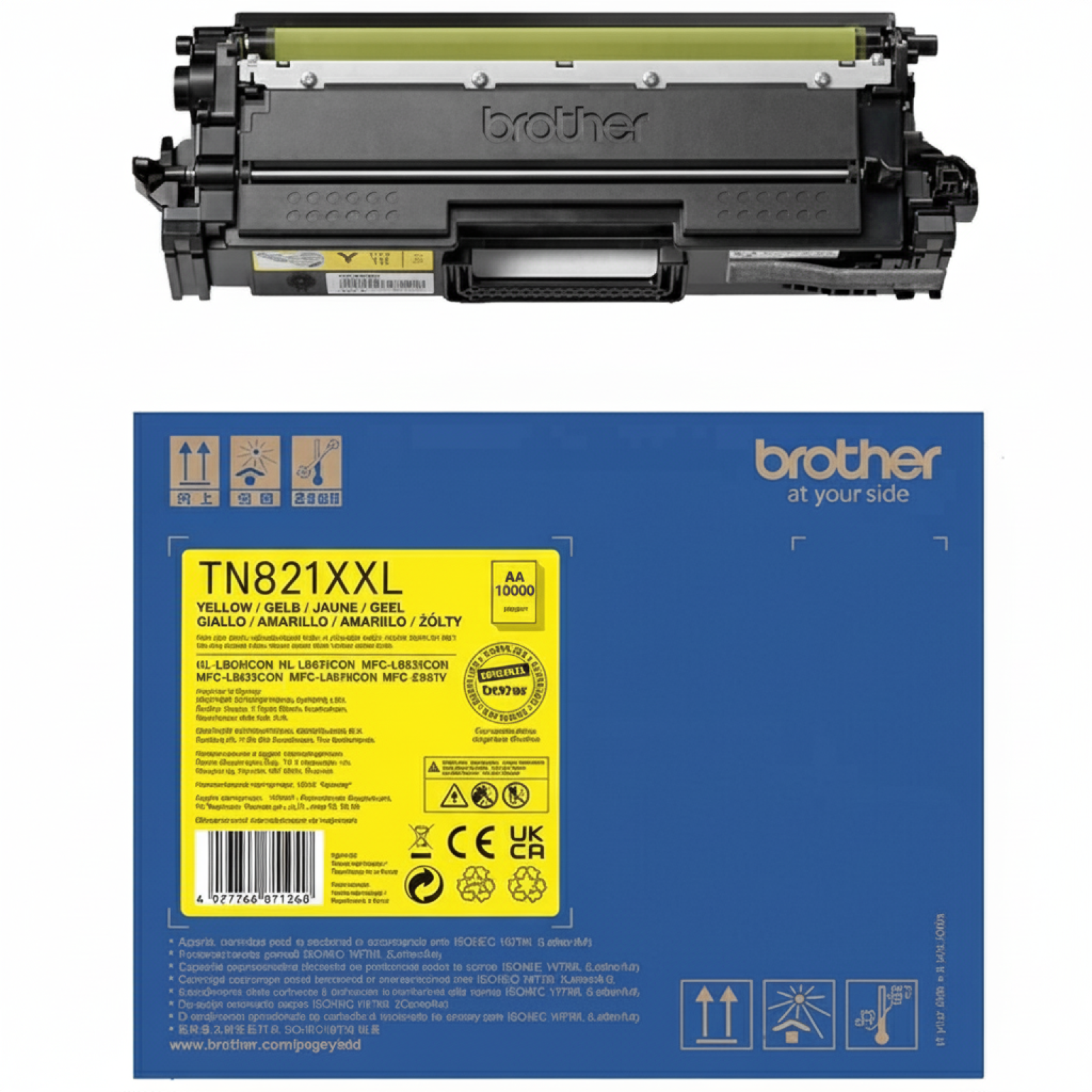 Original OEM Toner Brother TN-821XXLY (TN821XXLY) (Yellow)