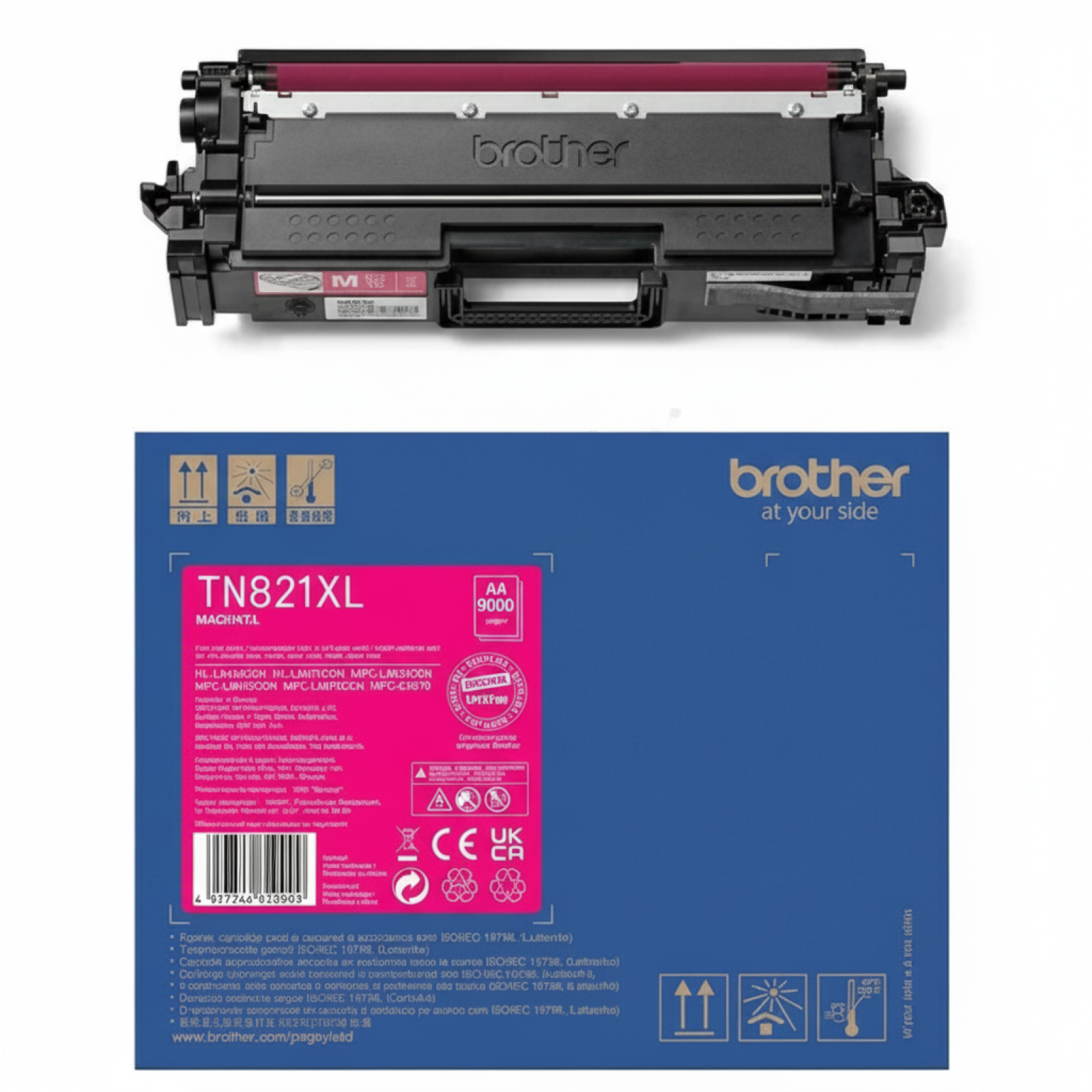 Original OEM Toner Brother TN-821XLM (TN821XLM) (Magenta)