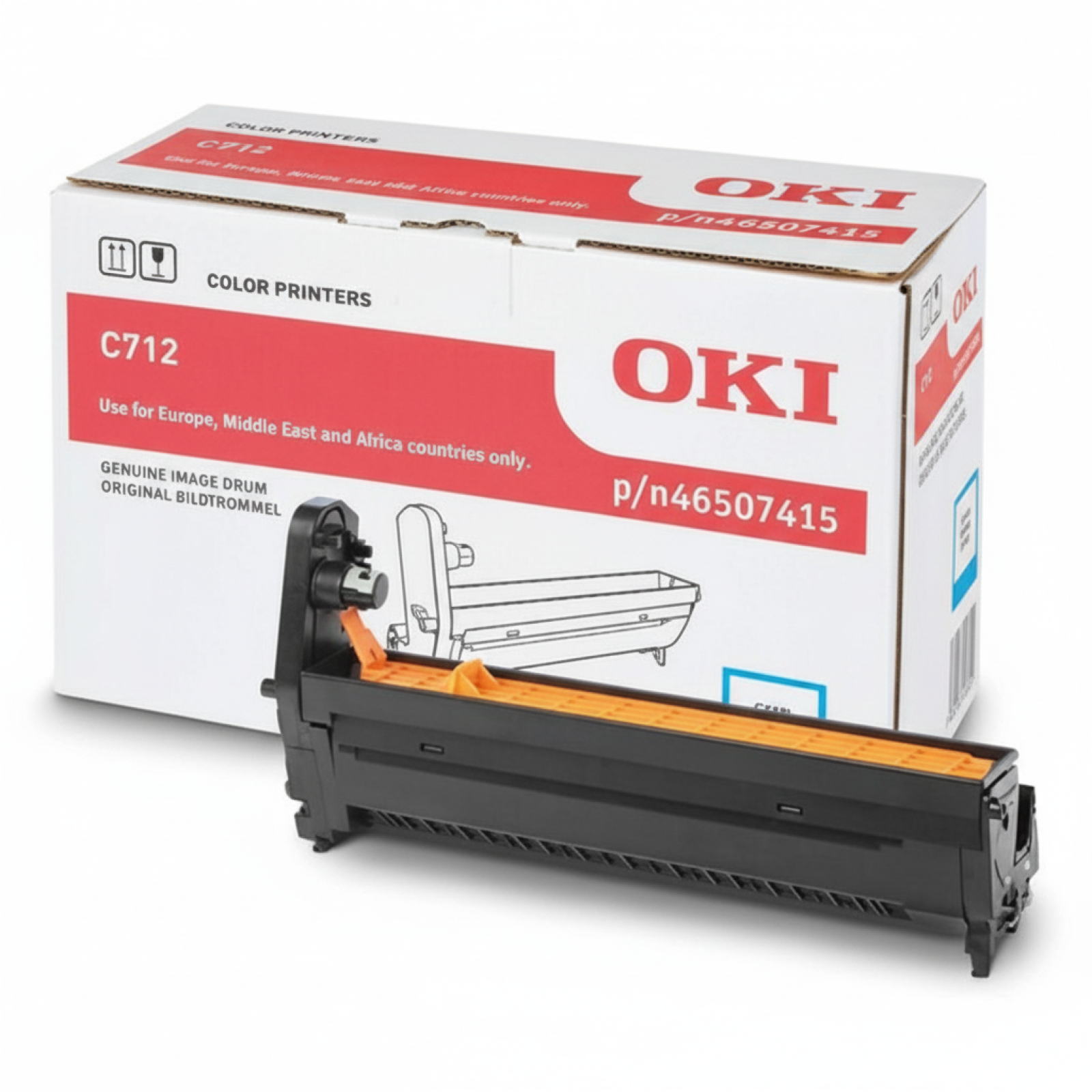 Original OEM Drum Unit Oki C712 (46507415) (Cyan)