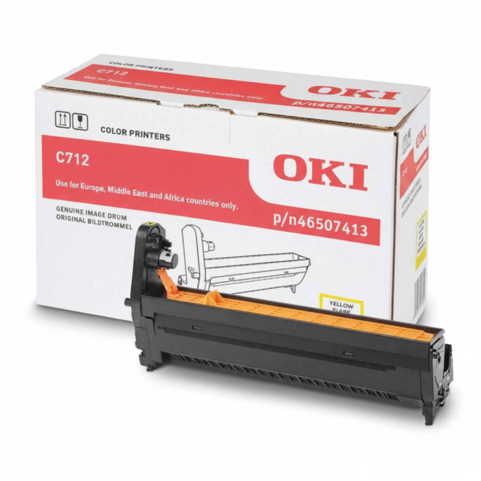 Original OEM Drum Unit Oki C712 (46507413) (Yellow)