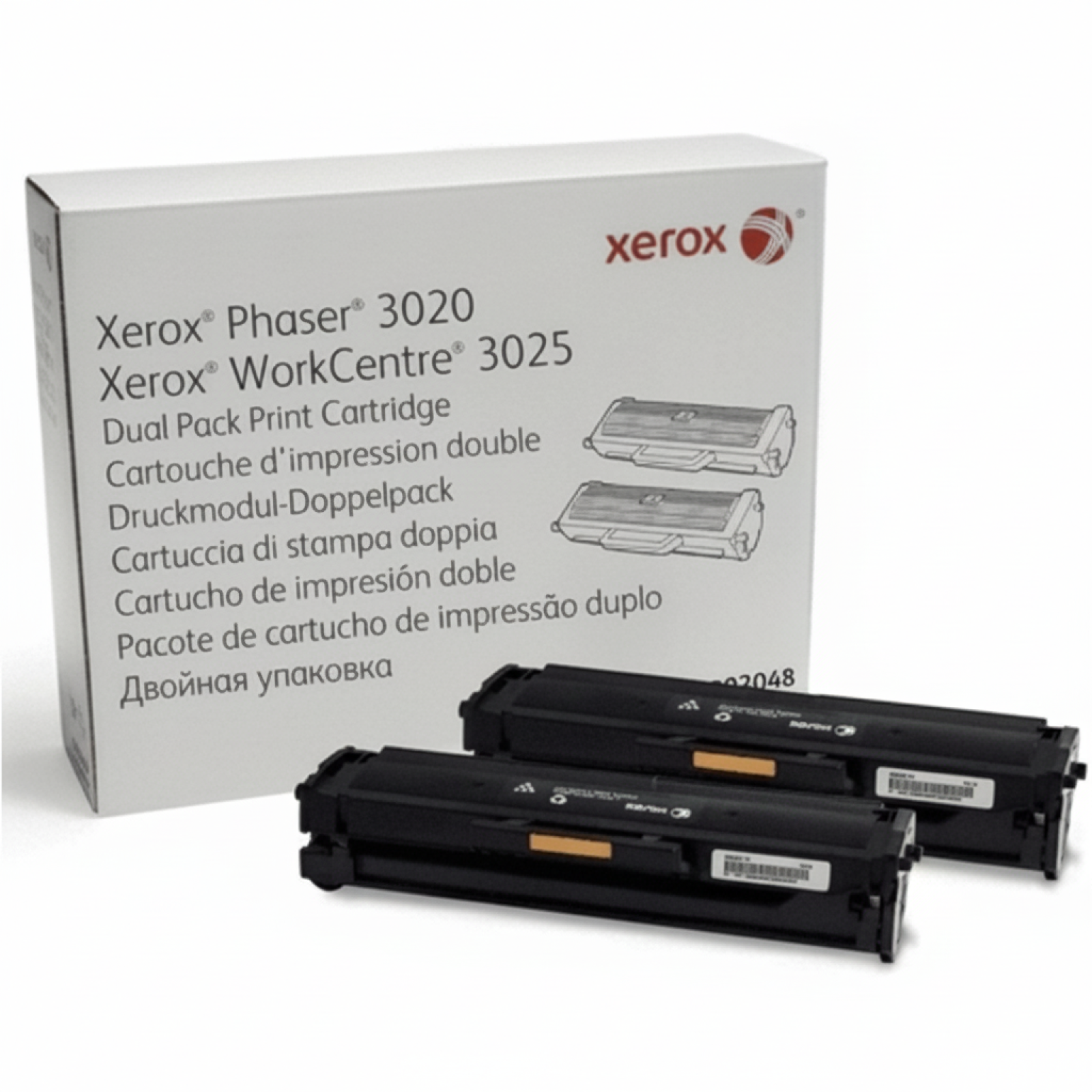 Original OEM Toners Xerox 3020 (106R03048) (Black) (2-pack)